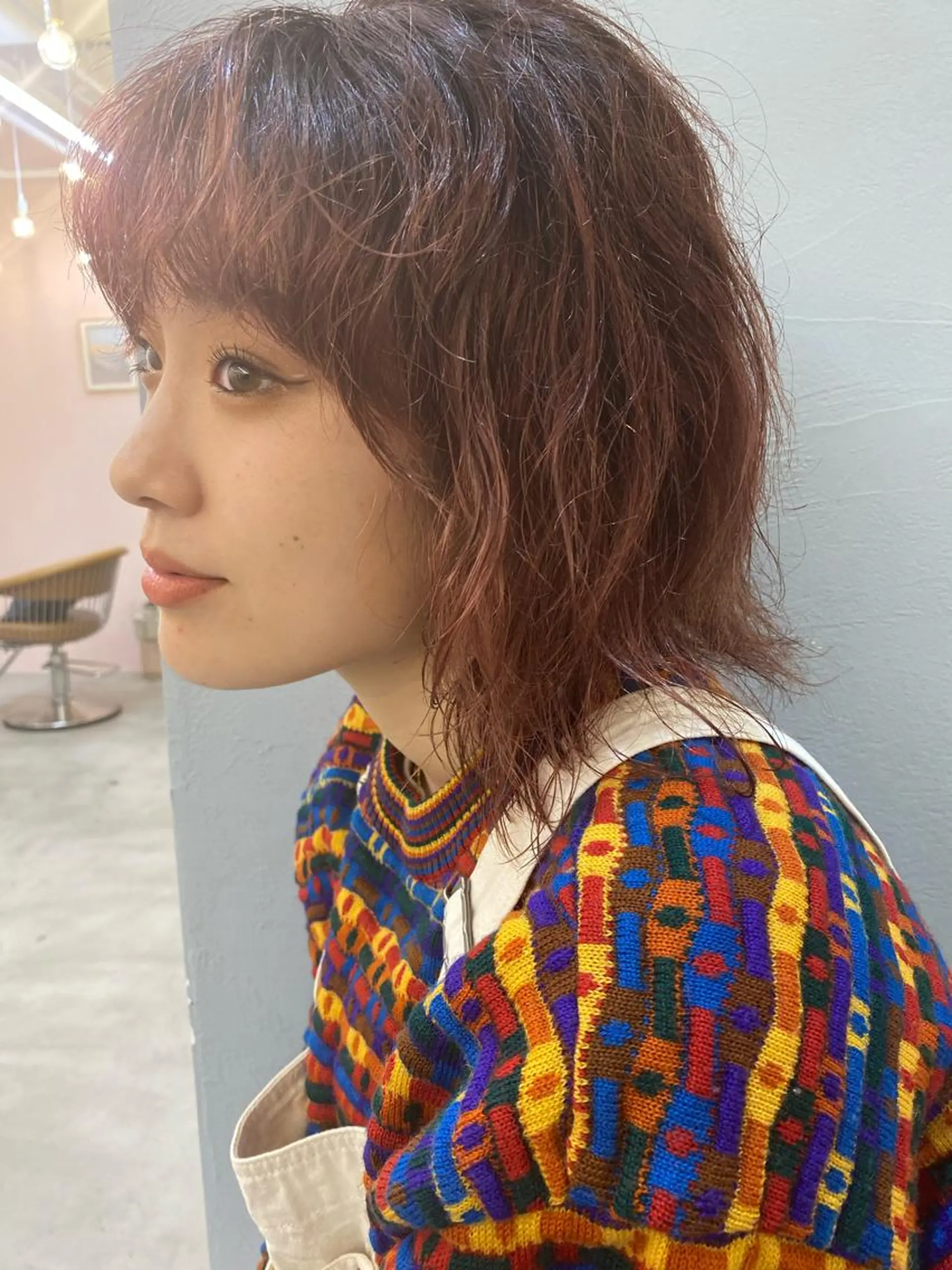 ショート カラー 韓国ヘア/レイヤー/ 縮毛矯正🫧伊勢のヘアスタイル