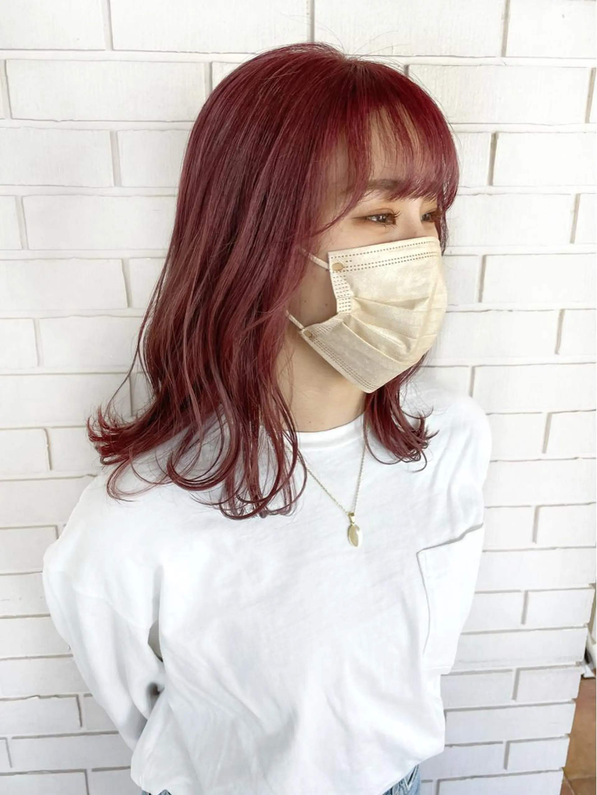 ミディアム カラー 杉村 未来のヘアスタイル