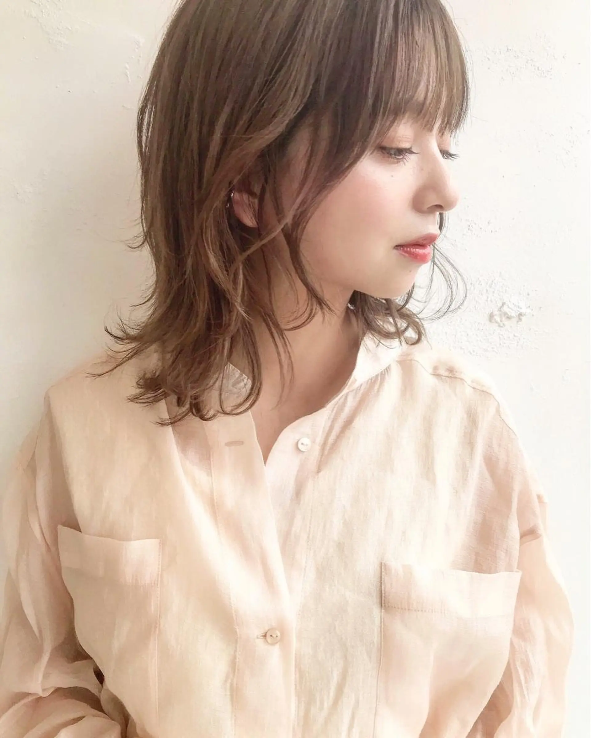 ミディアム 鎌倉 彩のヘアスタイル