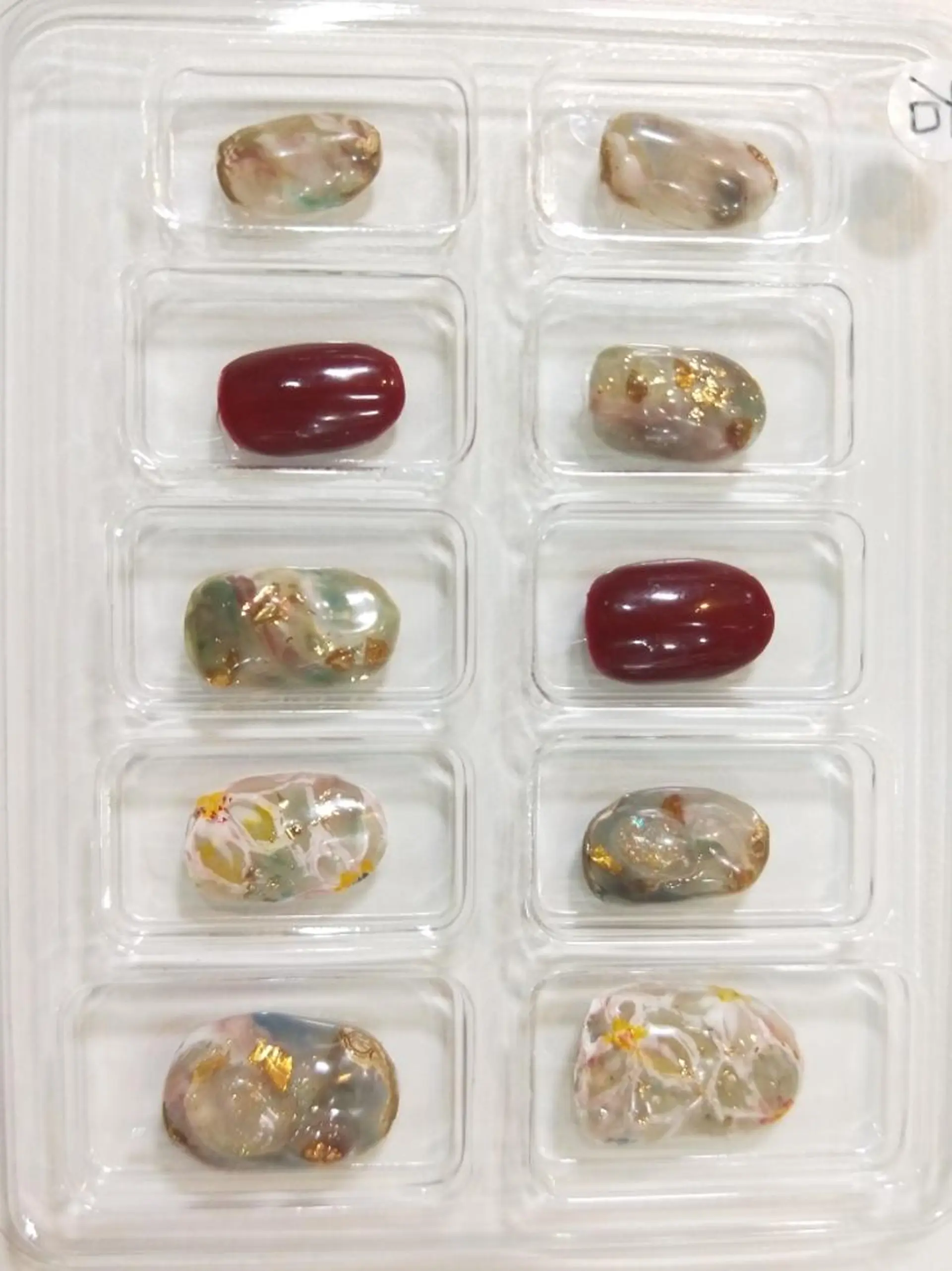 ネイル ハンドネイル R'well所属・はばすみれ🎀ﾈｲﾙ 光ﾌｪｲｼｬﾙ ﾍｱのネイルデザイン