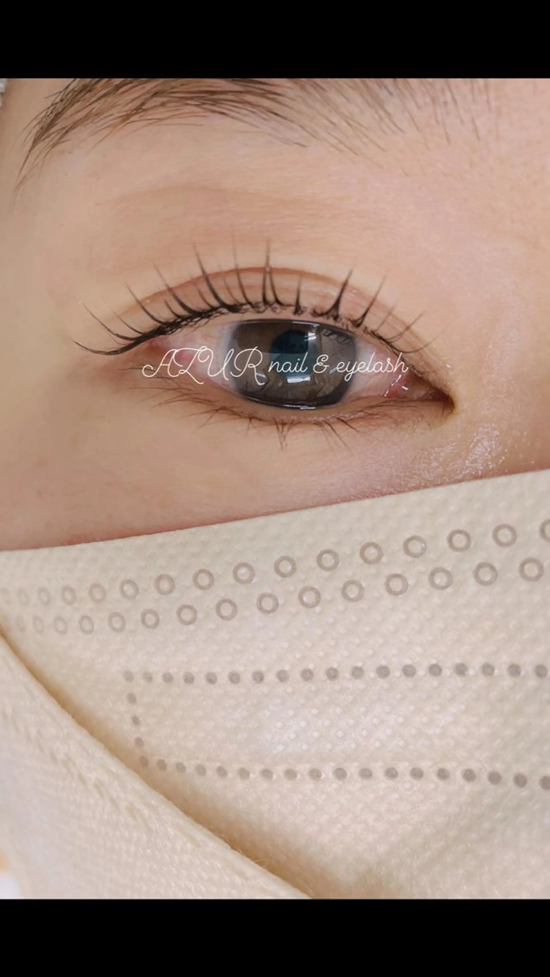 マツエク・マツパ パリジェンヌラッシュリフト AZUR N&eyelashのネイルデザイン