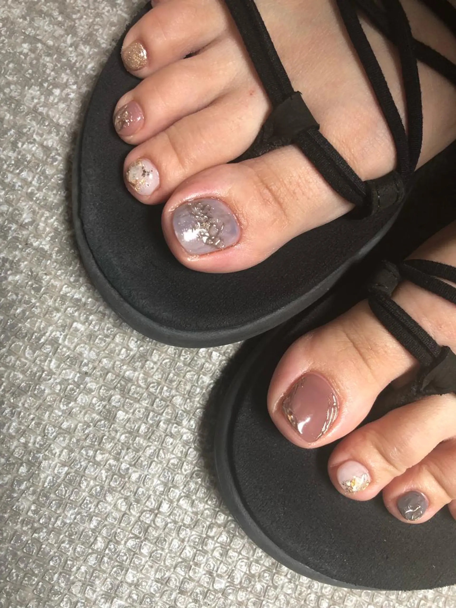 ロング カラー ヘアアレンジ キッズ ネイル マツエク・マツパ 福田 加奈のネイルデザイン