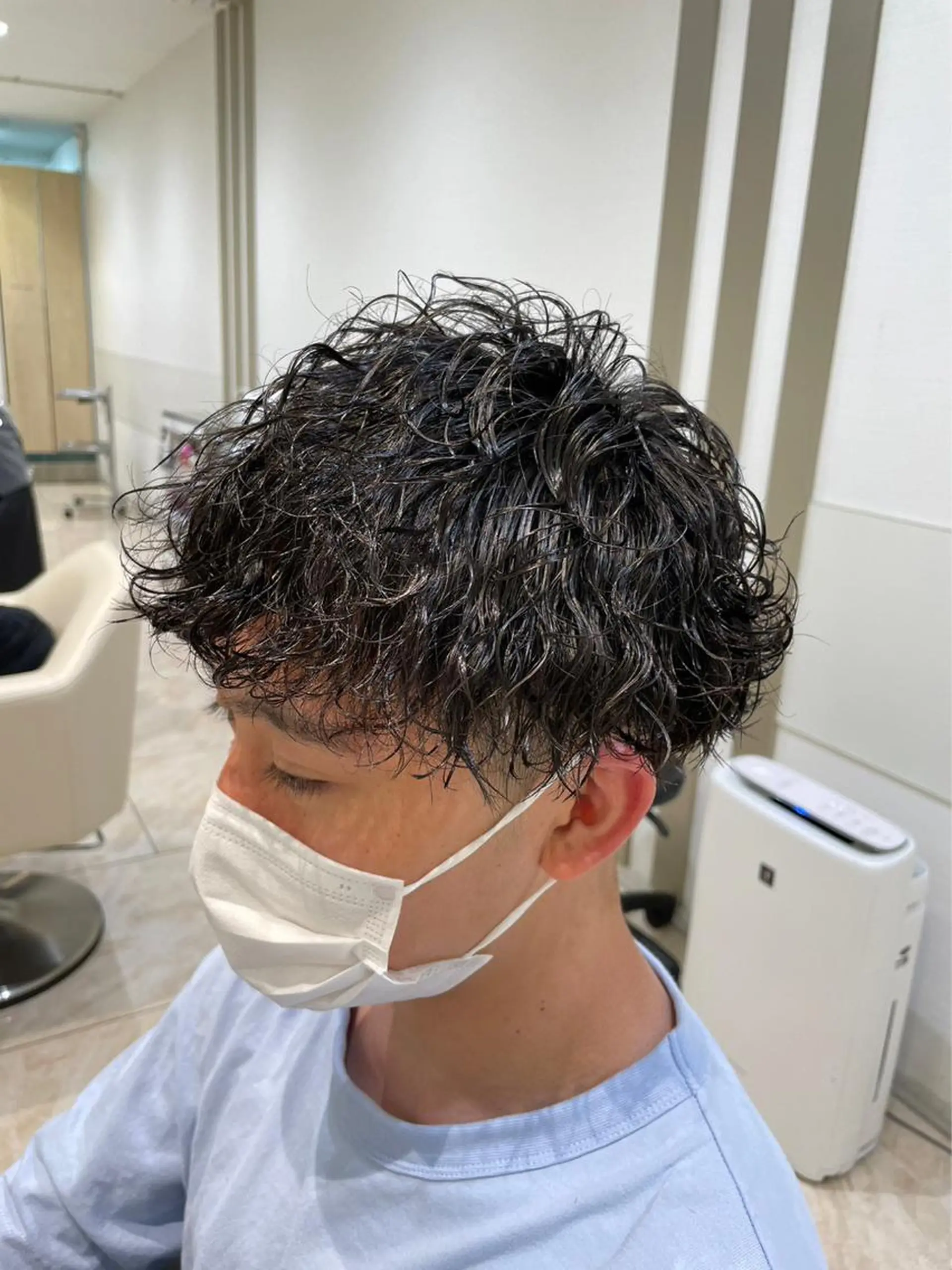 パーマ メンズ 波巻パーマ/毛流れ パーマ☘️りゅうせいのヘアスタイル