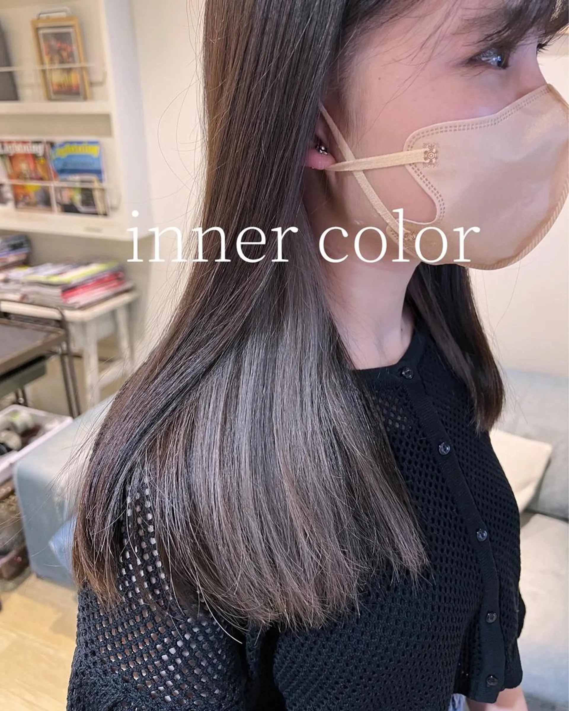 ロング 渋谷ハイトーン/ デザインカラー阿部のヘアスタイル