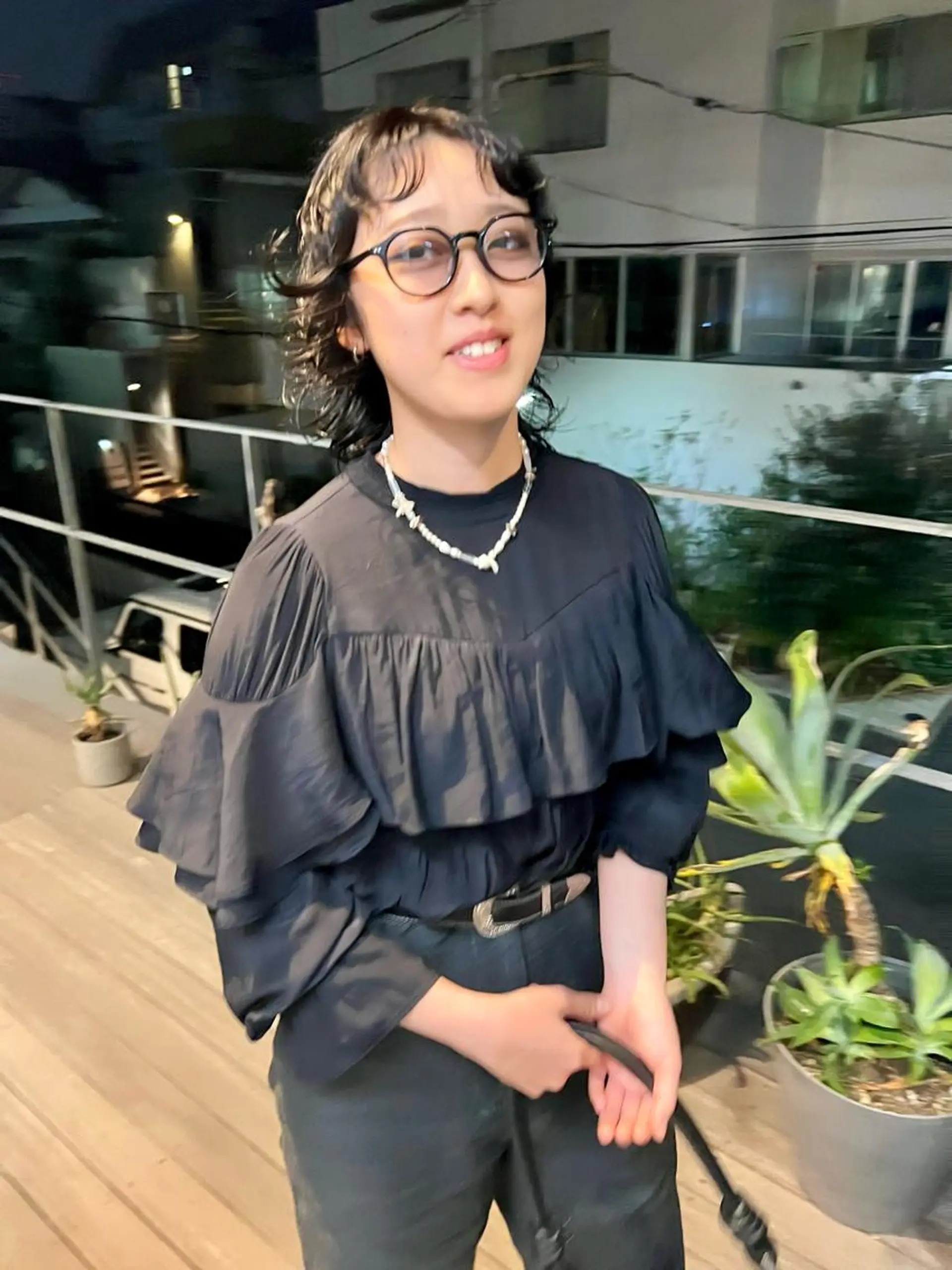 ミディアム パーマ ミディアムパーマ レイヤーカット カット パーマ sakoda shunkiのヘアスタイル