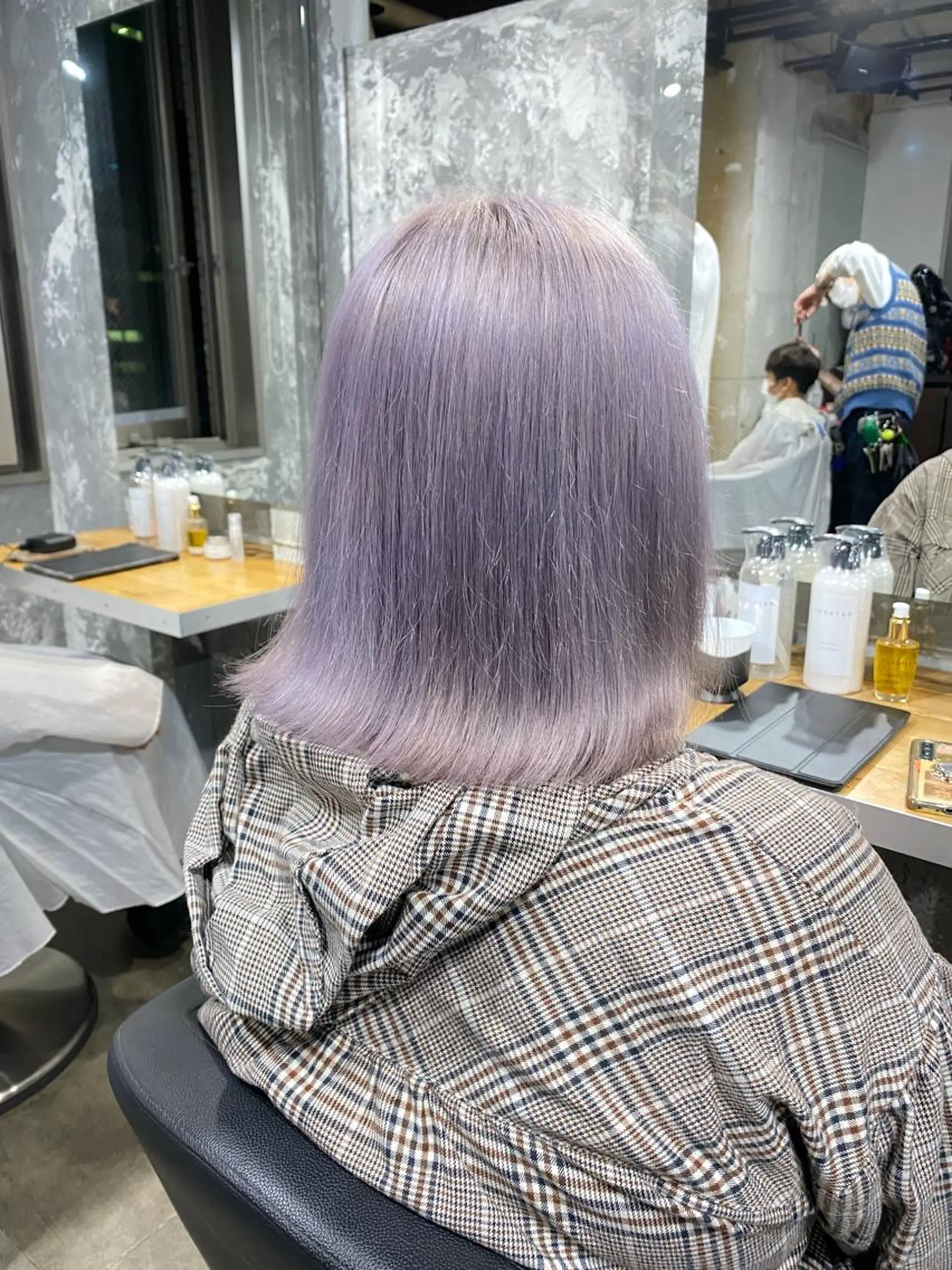 ミディアム カラー エフェクトブリーチ 🌟前澤啓太朗のヘアスタイル