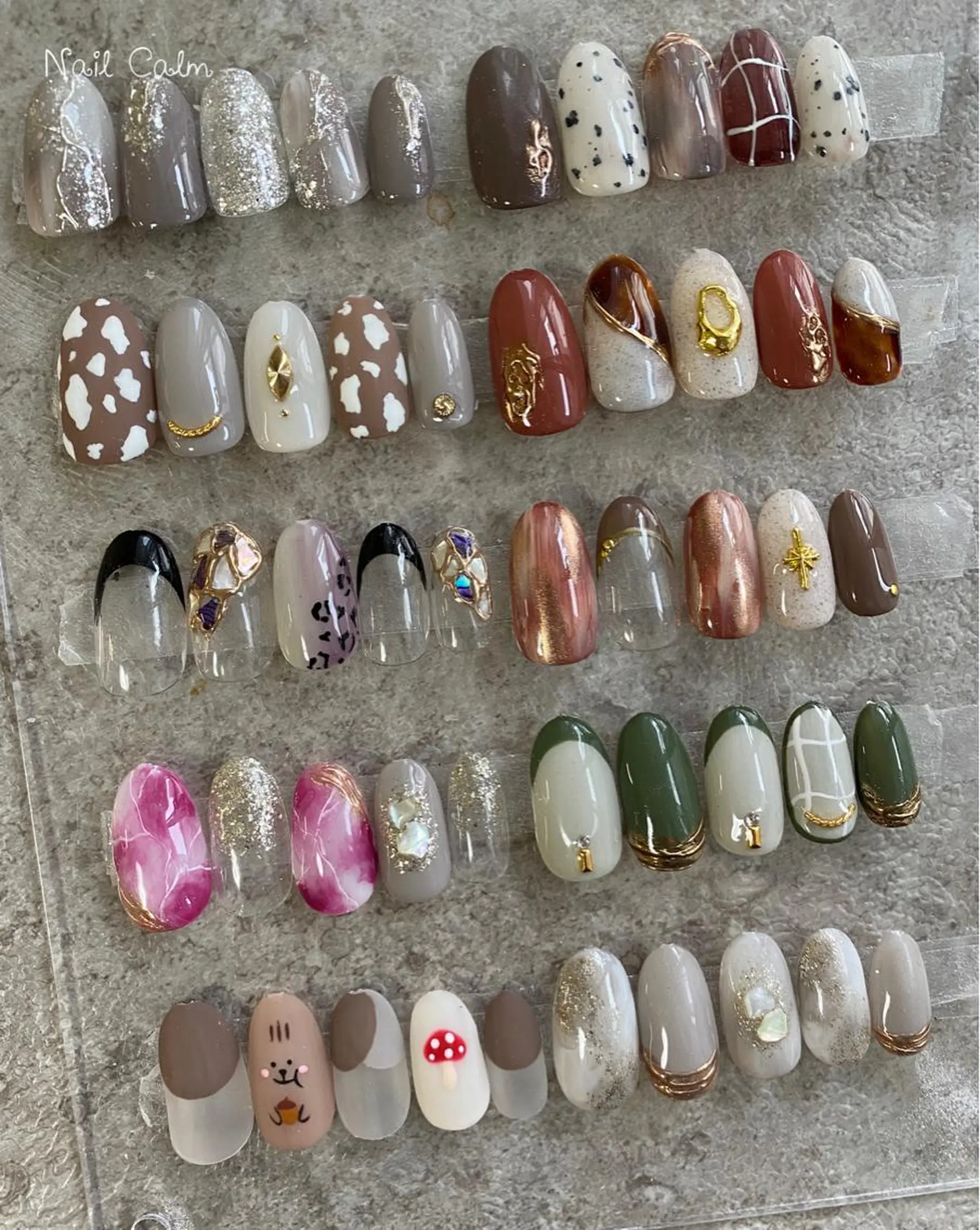 ネイル アートネイル ハンドネイル Nail Calm所属・プライベートサロン Calmのネイルデザイン