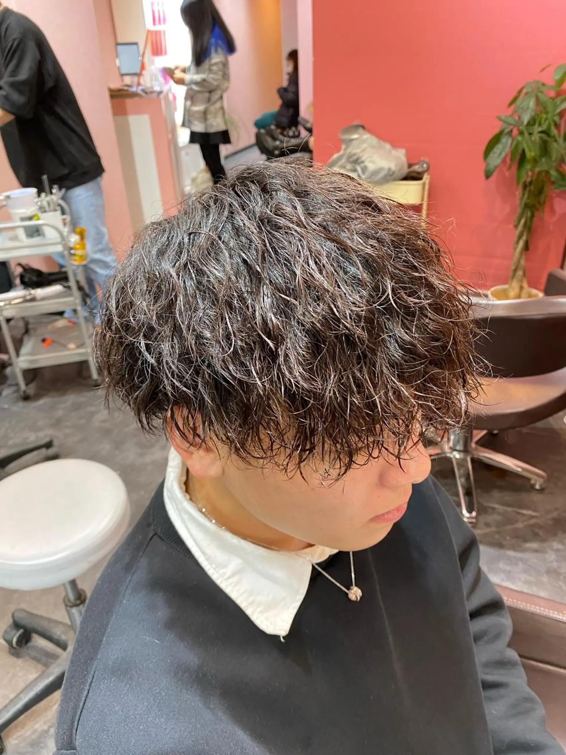 パーマ メンズ カット パーマ ブリーチ特化美容室 ☆selene☆のヘアスタイル