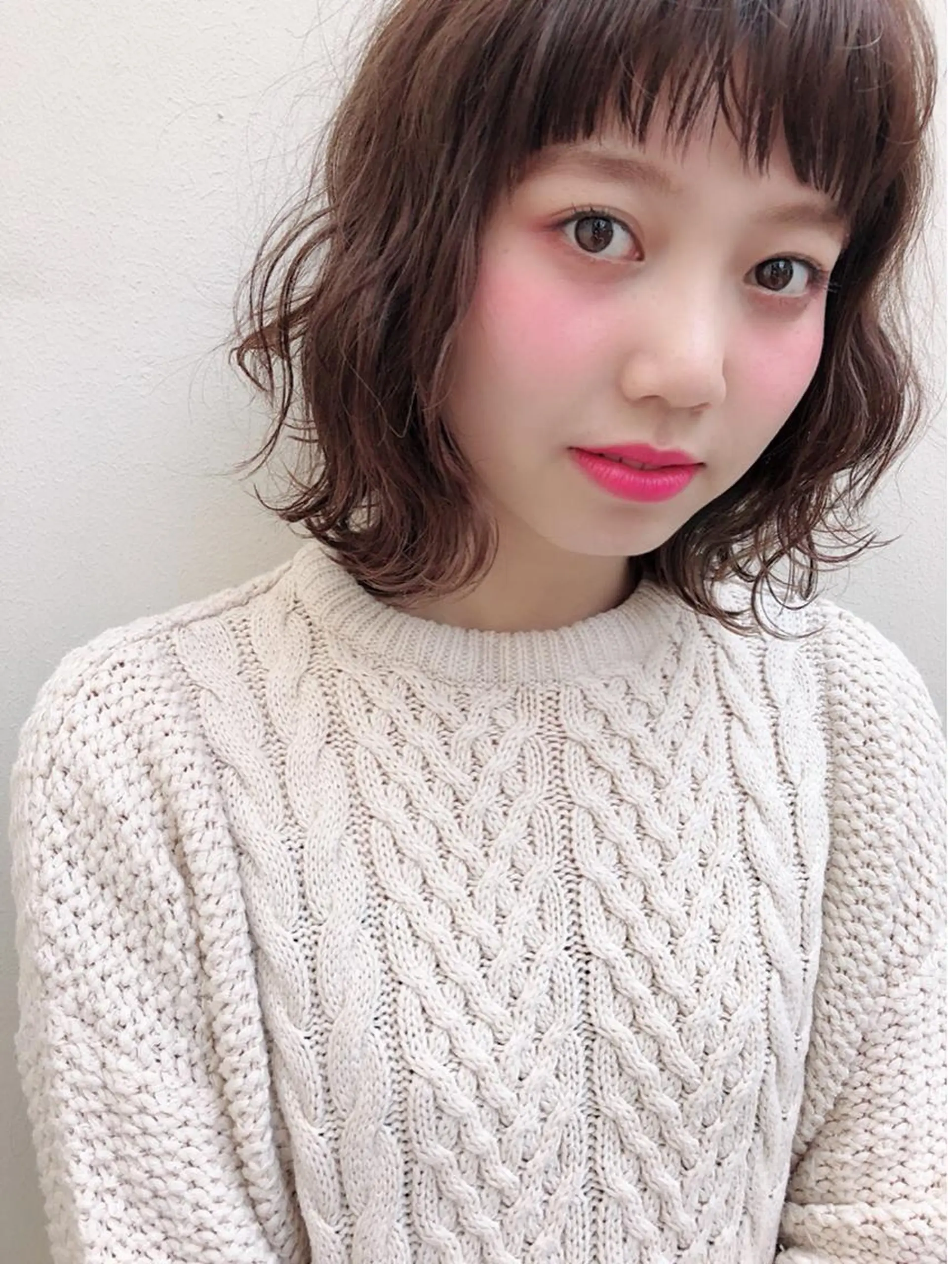 ミディアム カット ヘアカラー トリートメント 高橋 一矢のヘアスタイル