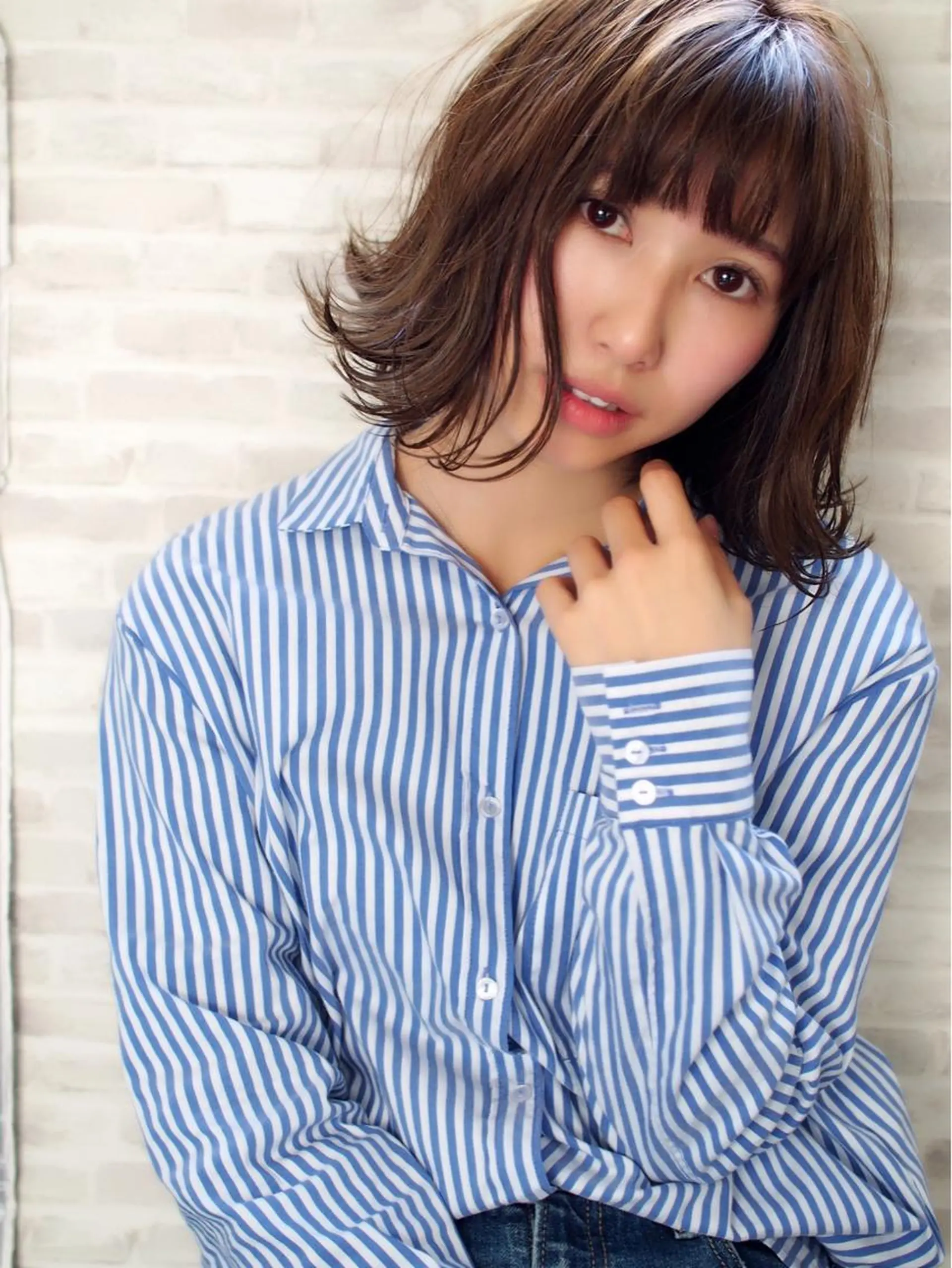 ミディアム ほさか しんごのヘアスタイル