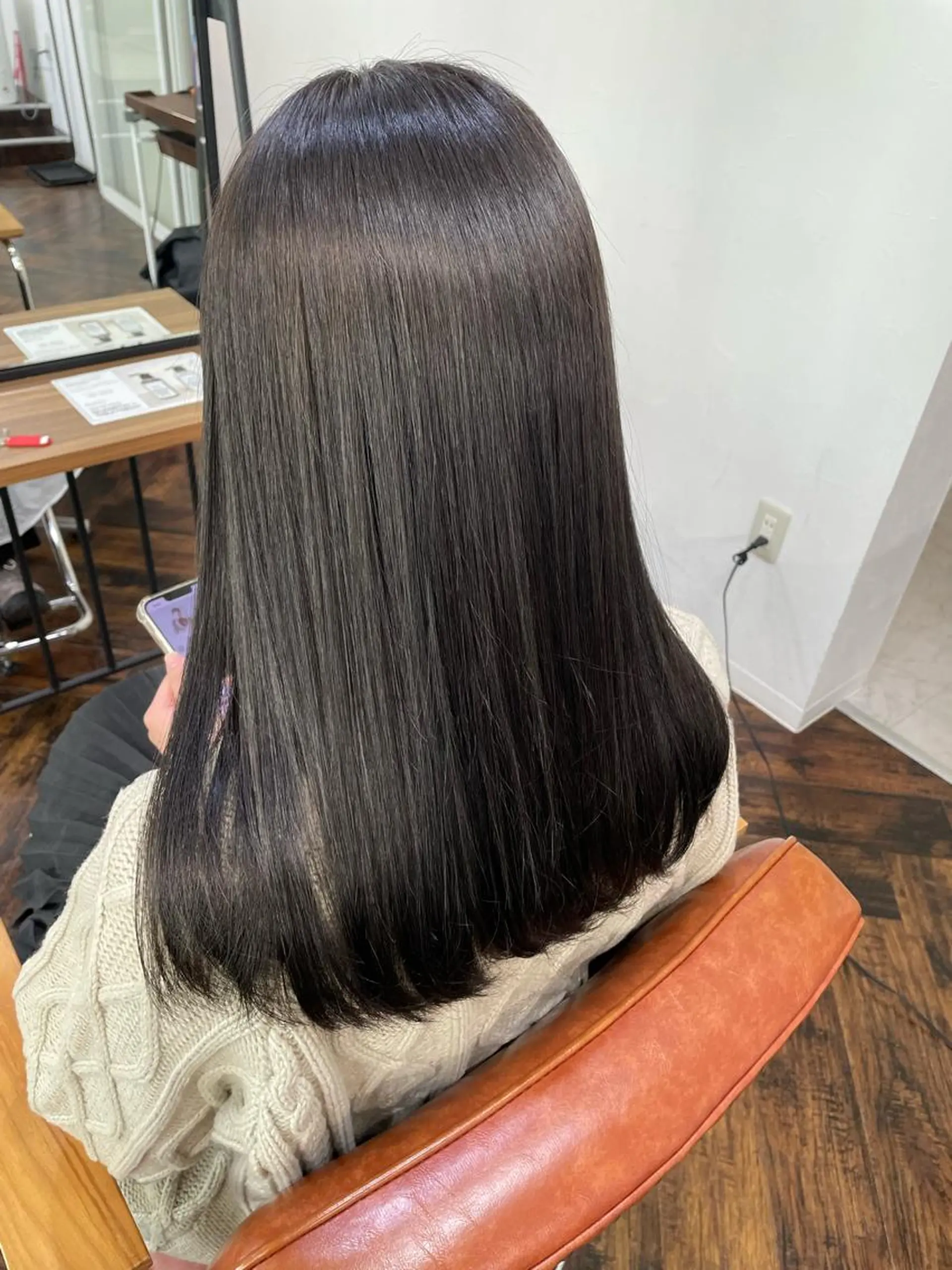 ロング 縮毛矯正 🪼艶カラー🪼 田口彩香のヘアスタイル