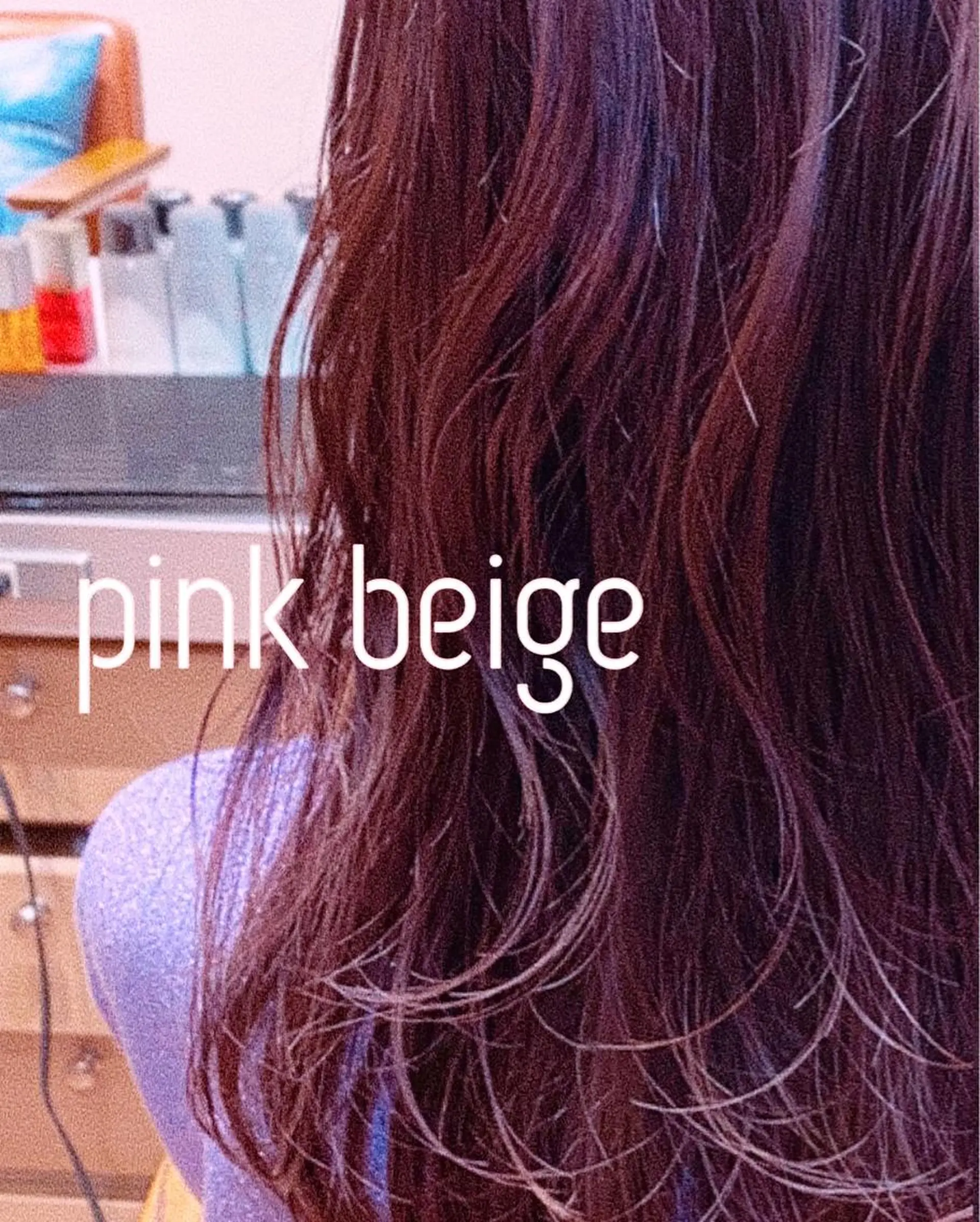 セミロング カラー ベージュカラー ピンクカラー ピンクベージュ カラー系/カット特化 🟠オオタキマサシのヘアスタイル