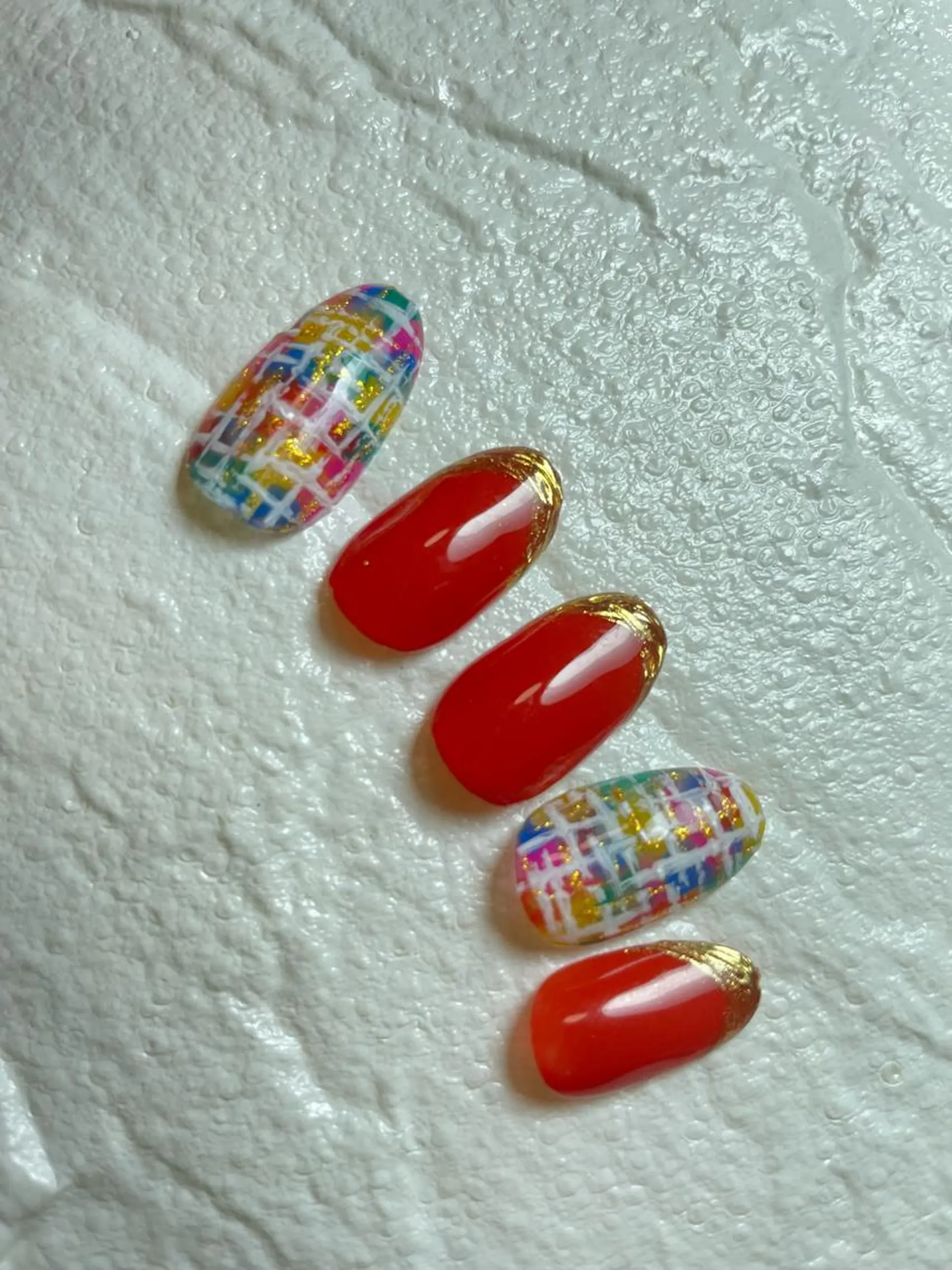 ネイル アートネイル フレンチネイル ジェルネイル ミラーネイル ツイードネイル ハンドネイル nail salon étoileのネイルデザイン