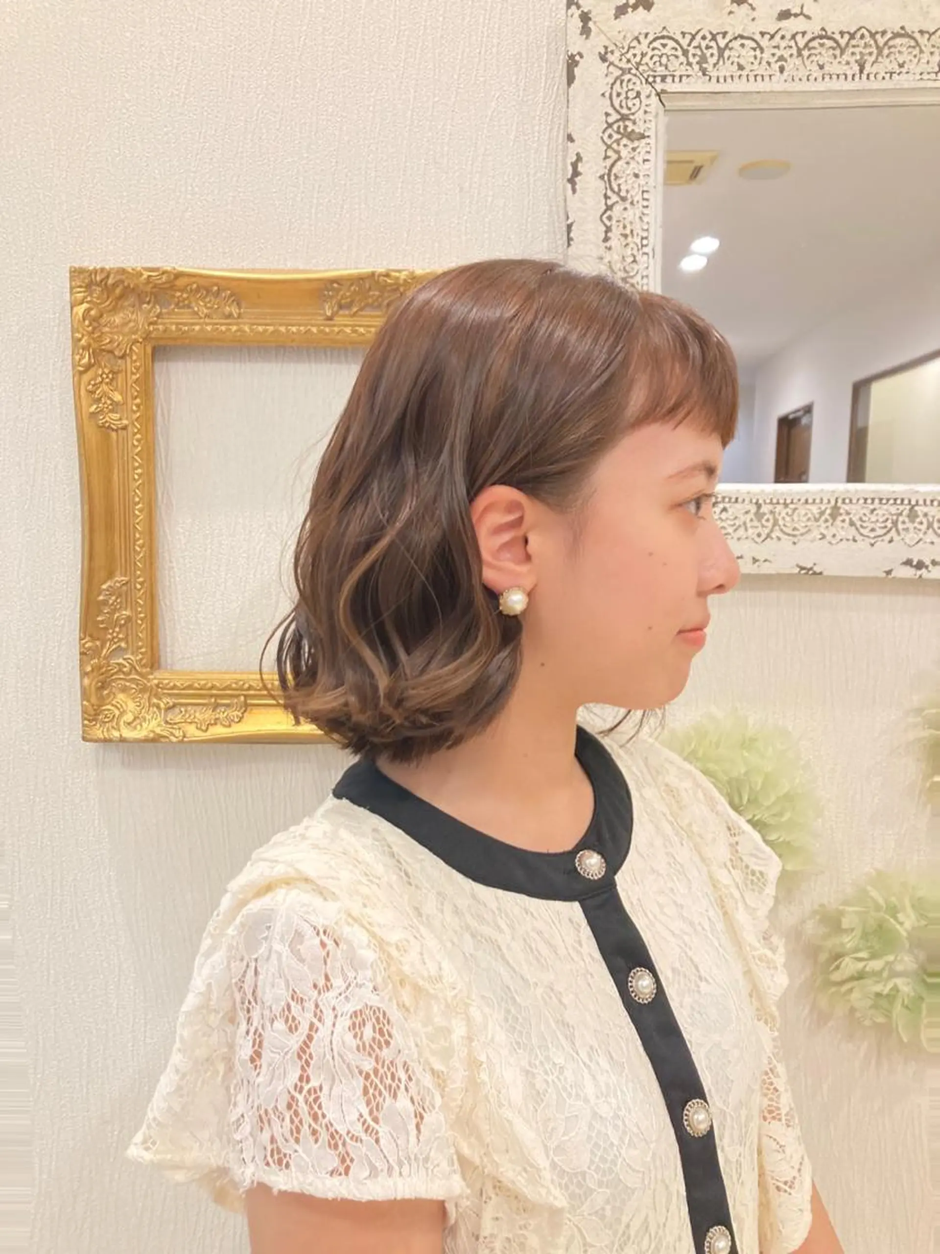 ミディアム カラー レイヤーカット ♥kanaのヘアスタイル
