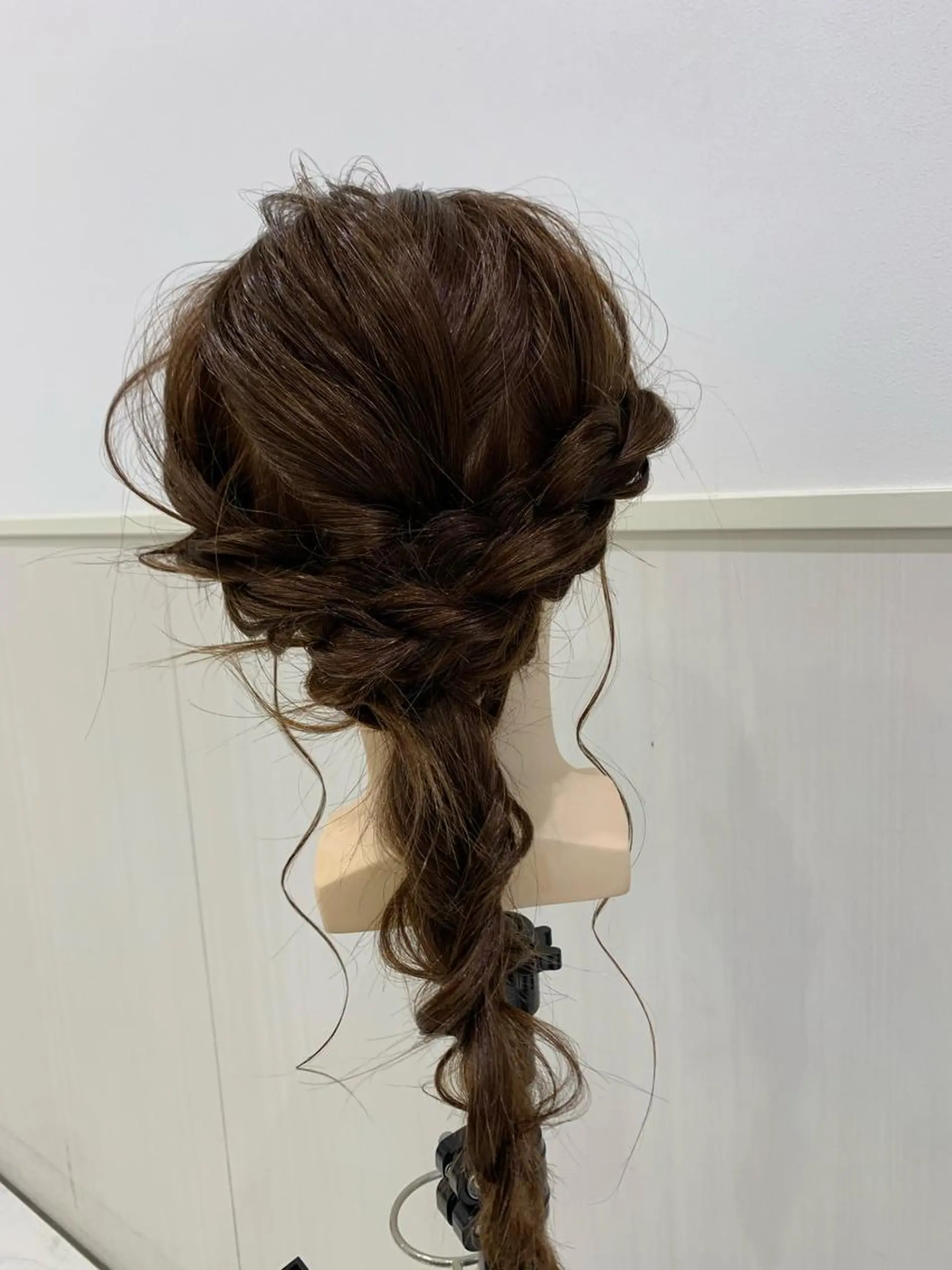 ロング ヘアアレンジ 簡単アレンジ 小田切 栄司のヘアスタイル