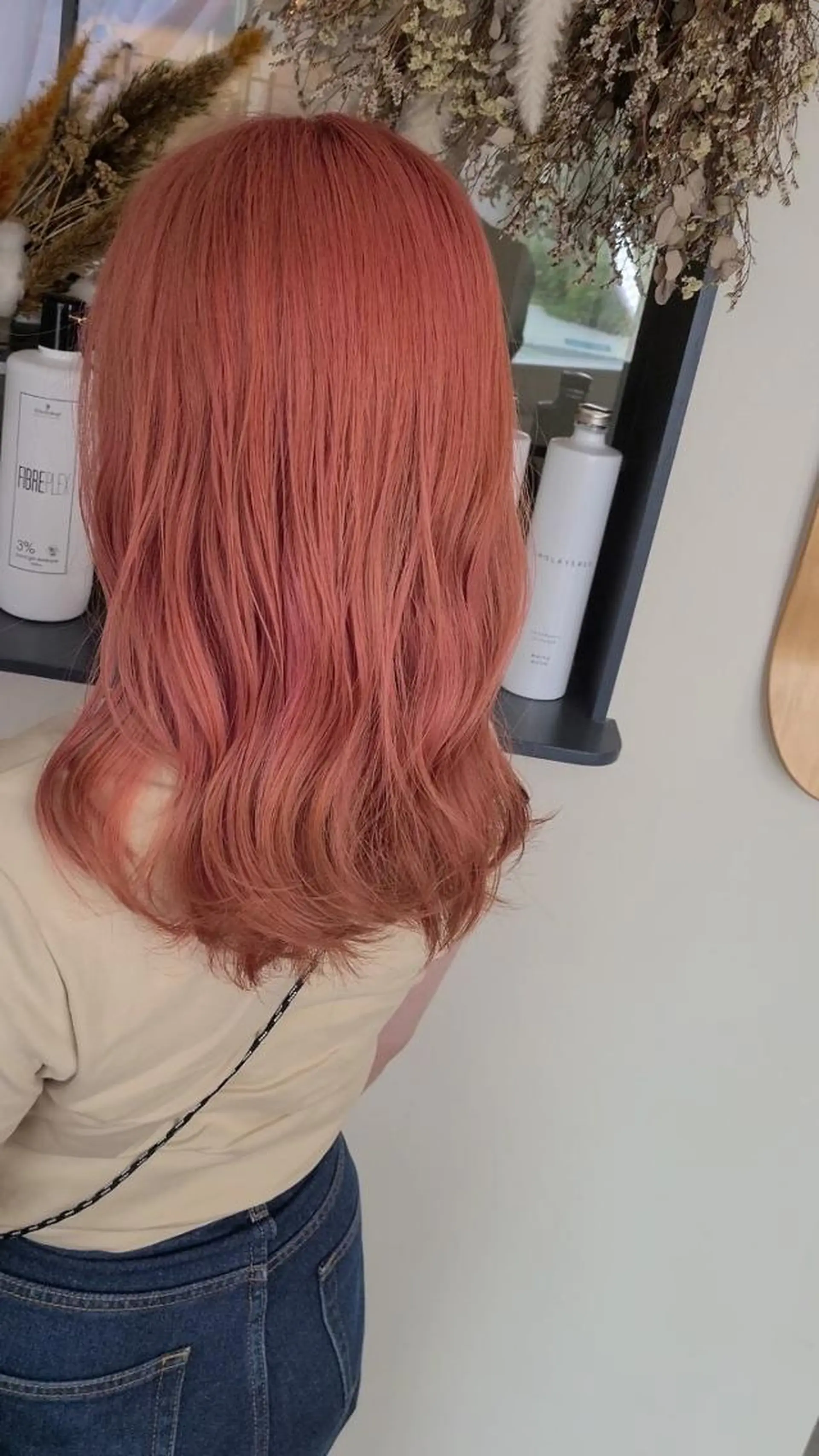 セミロング 韓国風カラー 髪質改善 韓国風ヘア 縮毛矯正 カット ヘアカラー トリートメント ❣️ハイトーン❣️ BLUE&Co.のヘアスタイル