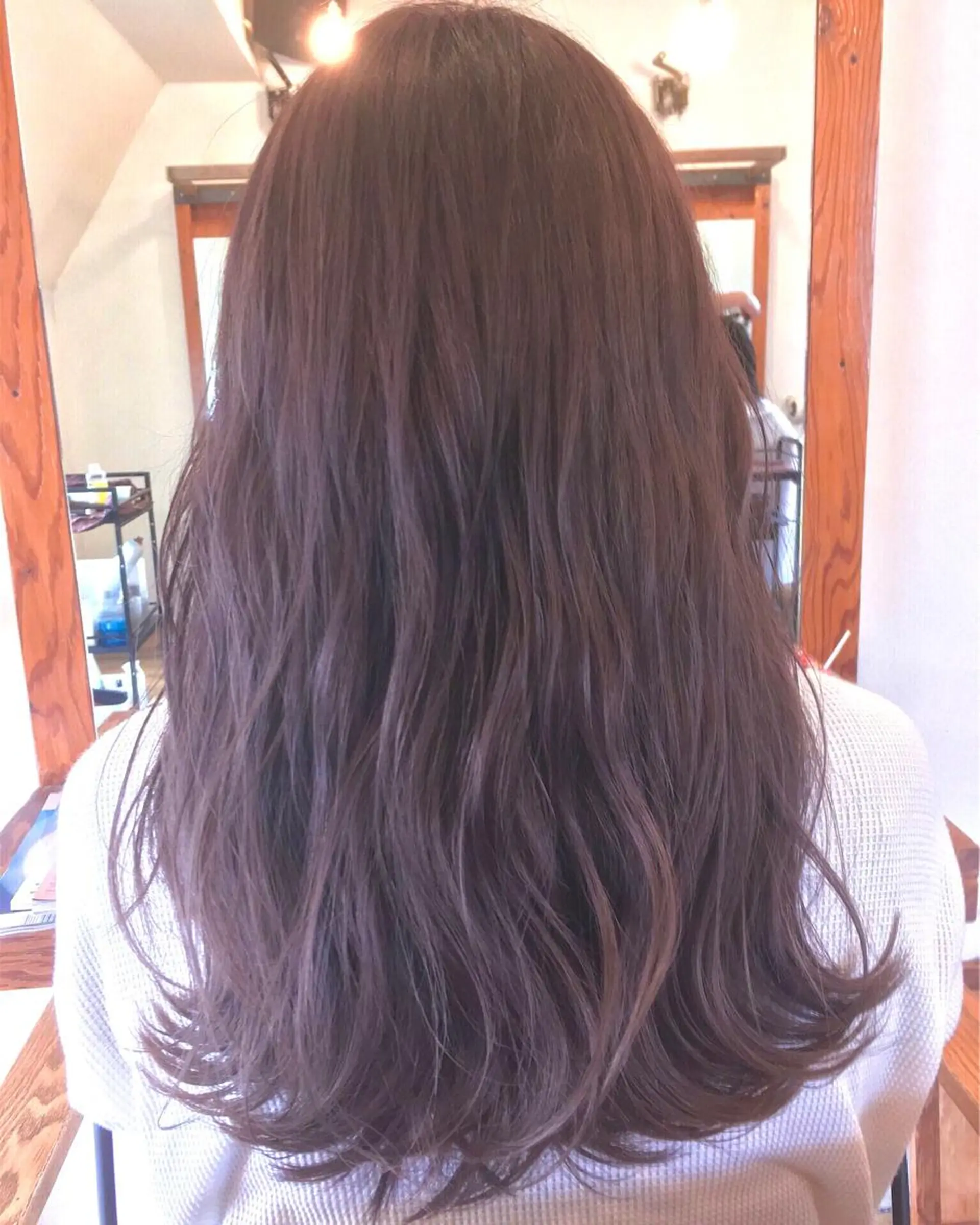 ロング カラー ダブルカラー ヘアカラー トリートメント 千 田のヘアスタイル