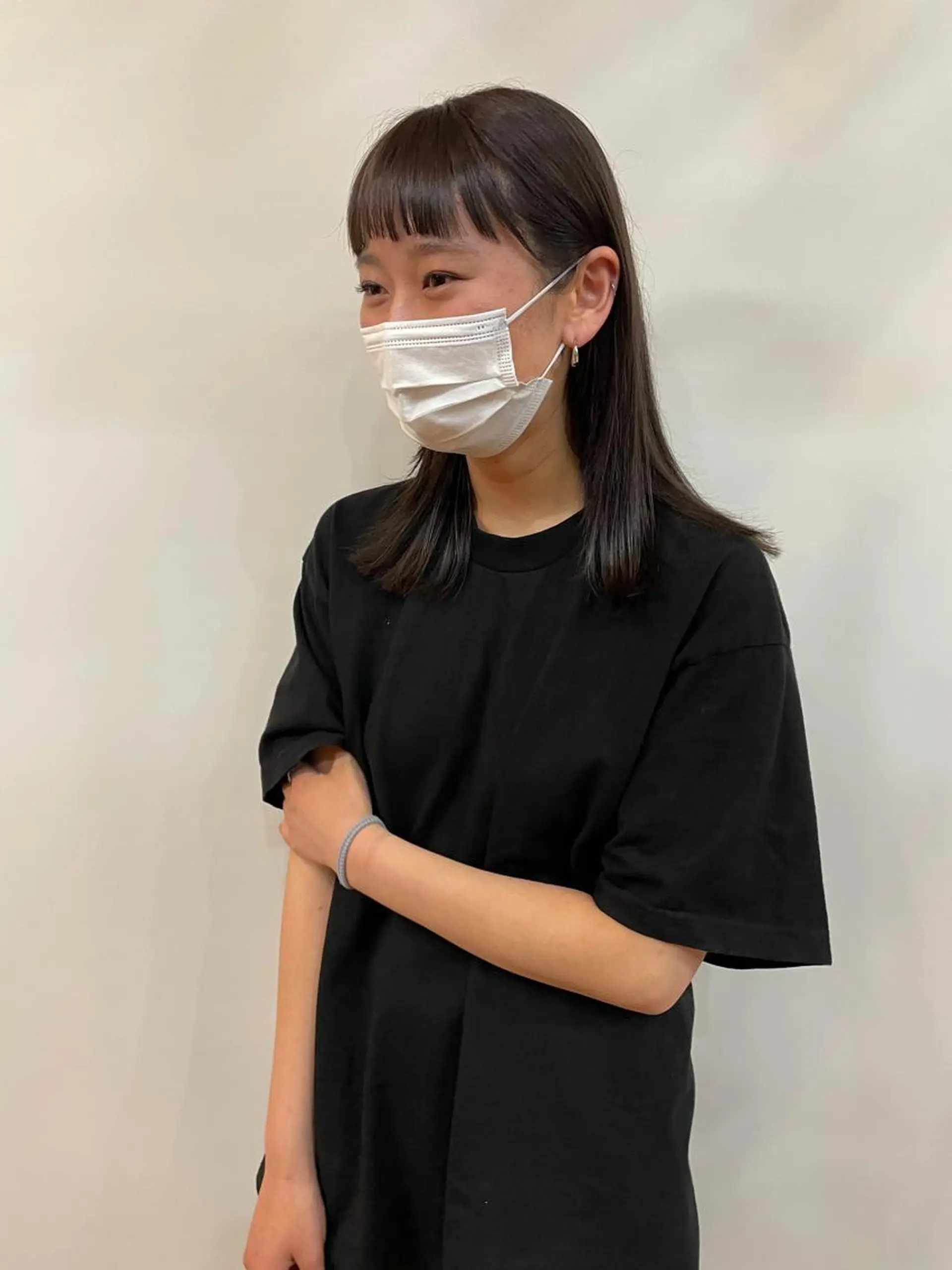 ミディアム カラー 田中 碧のヘアスタイル