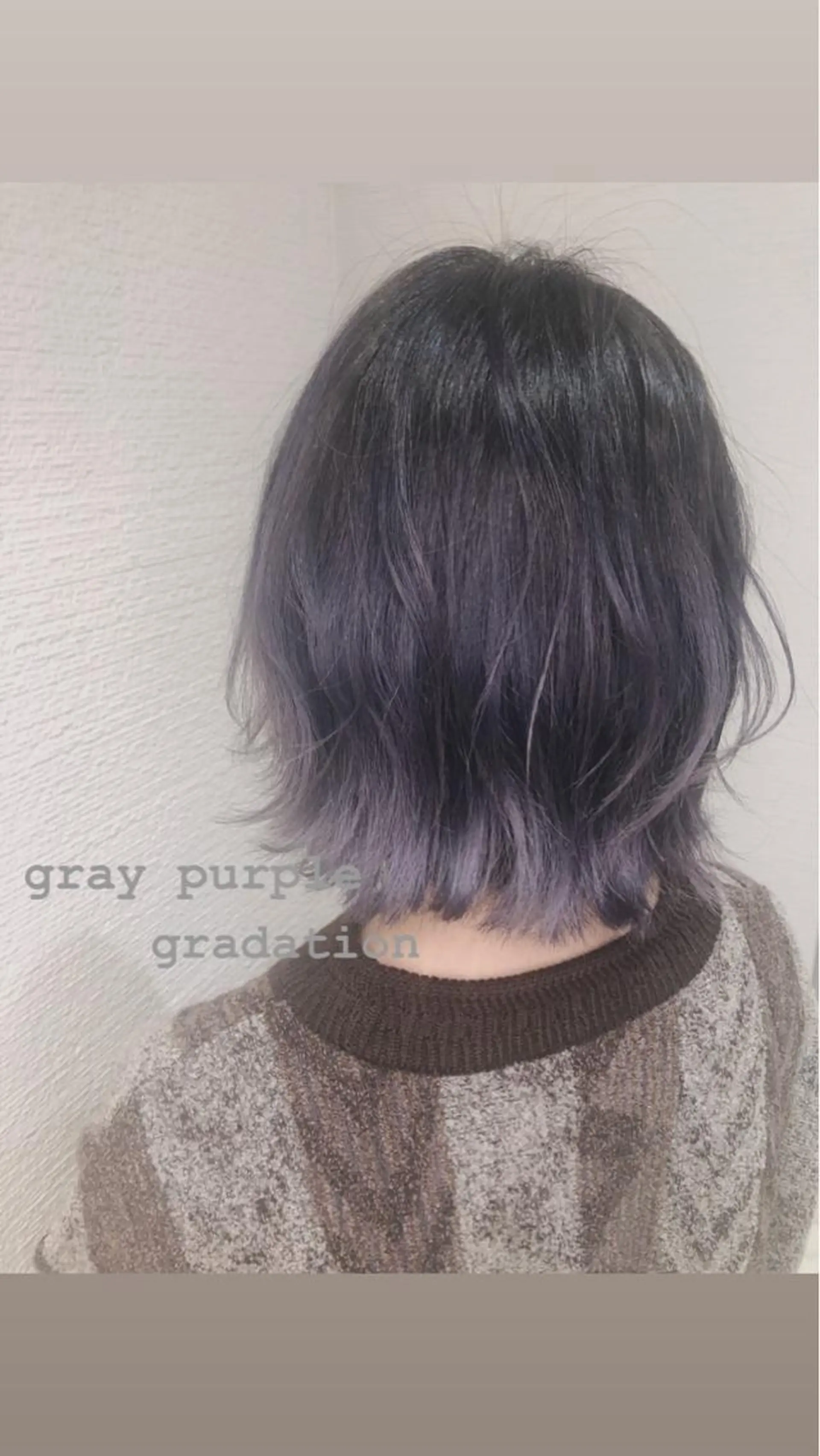 ミディアム カラー 赤阪 優奈のヘアスタイル