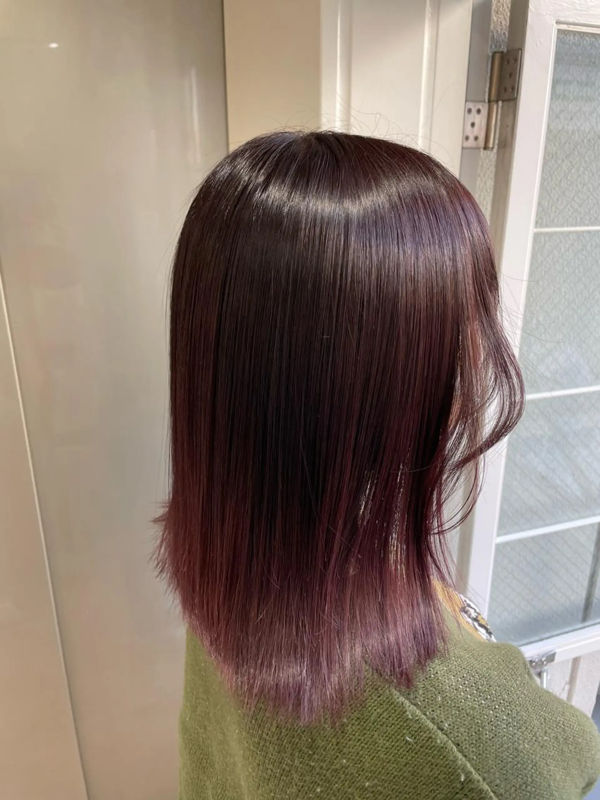 ミディアム カラー ブリーチ ブリーチなしカラー ピンクカラー ✨髪質改善美容師 永森祥太✨のヘアスタイル