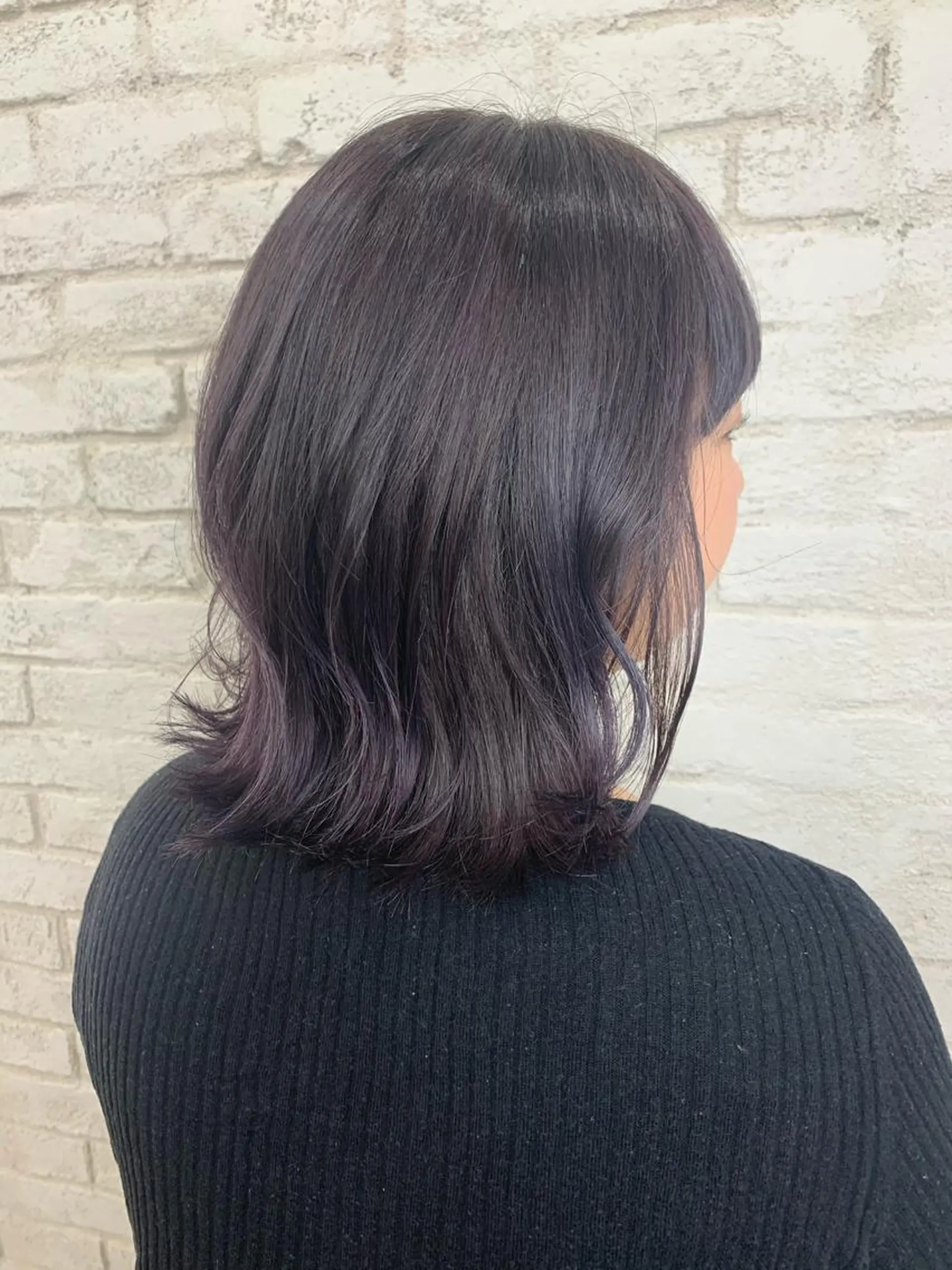 ミディアム 韓国ヘア✨グレージュ カラーasamiのヘアスタイル