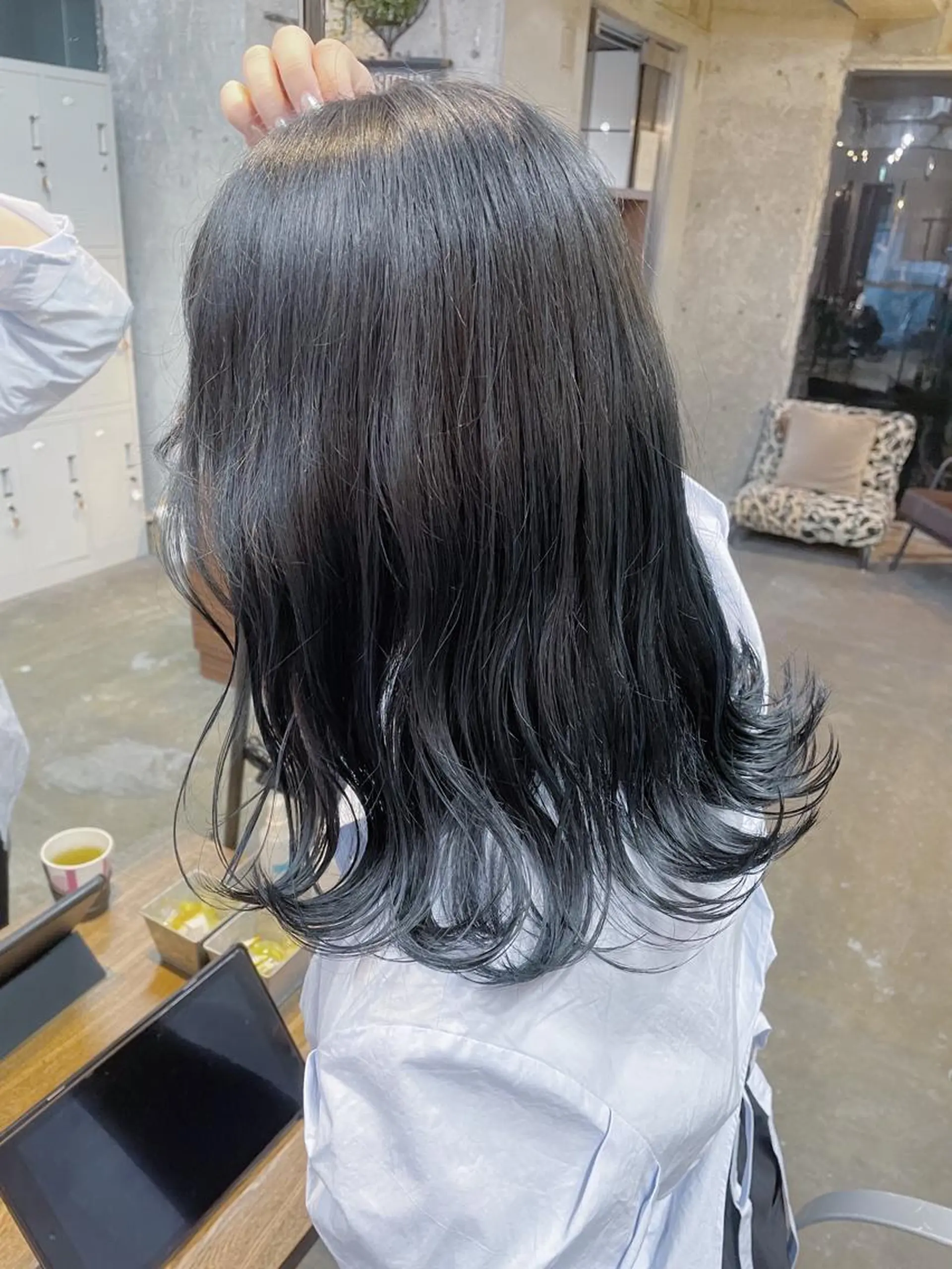 ミディアム カラー ネイビーカラー ralme/sol 髙橋一哉のヘアスタイル