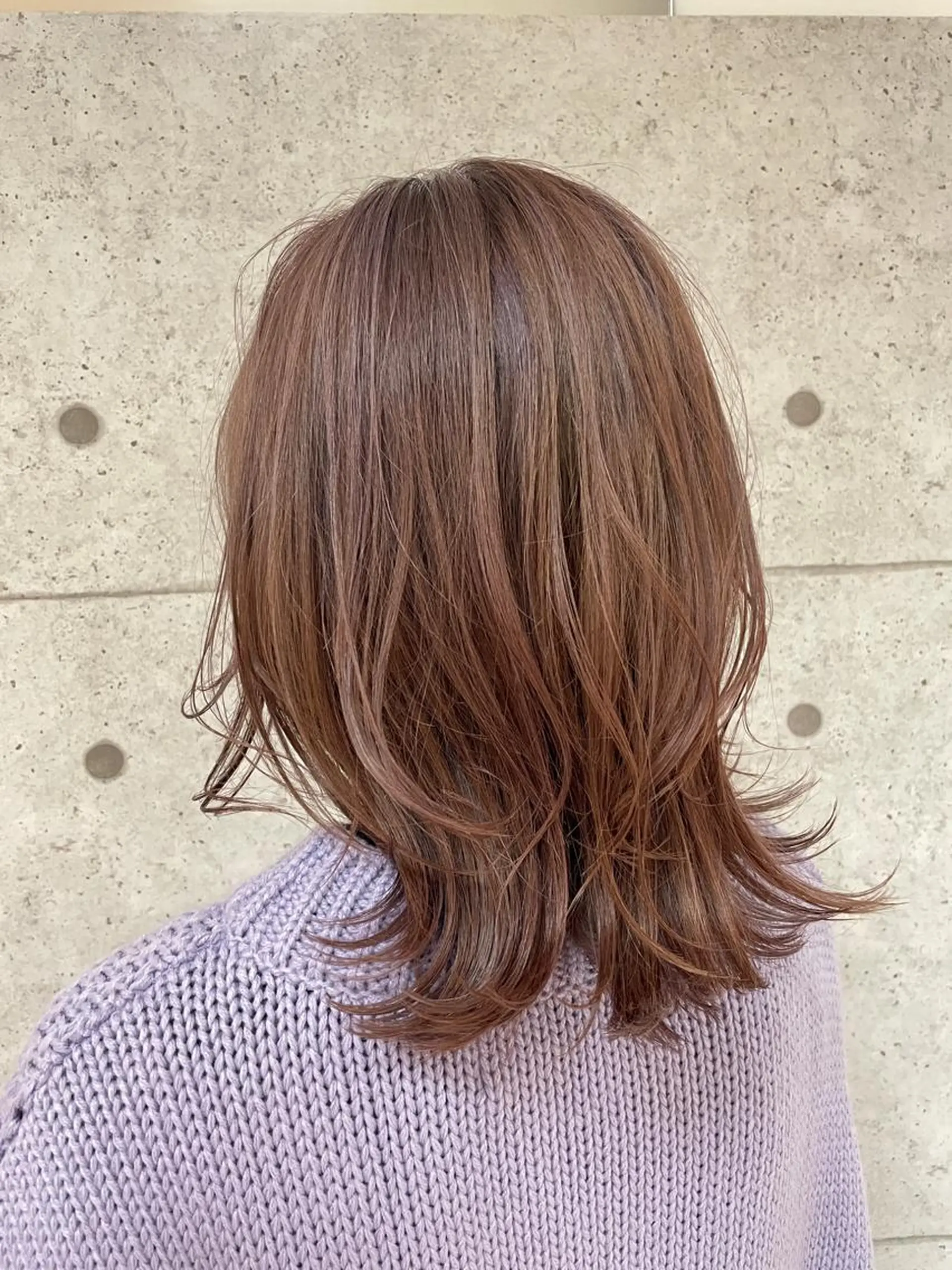 ミディアム ラベンダーベージュ カット ⭐️透け感カラー /齊藤容史⭐️のヘアスタイル