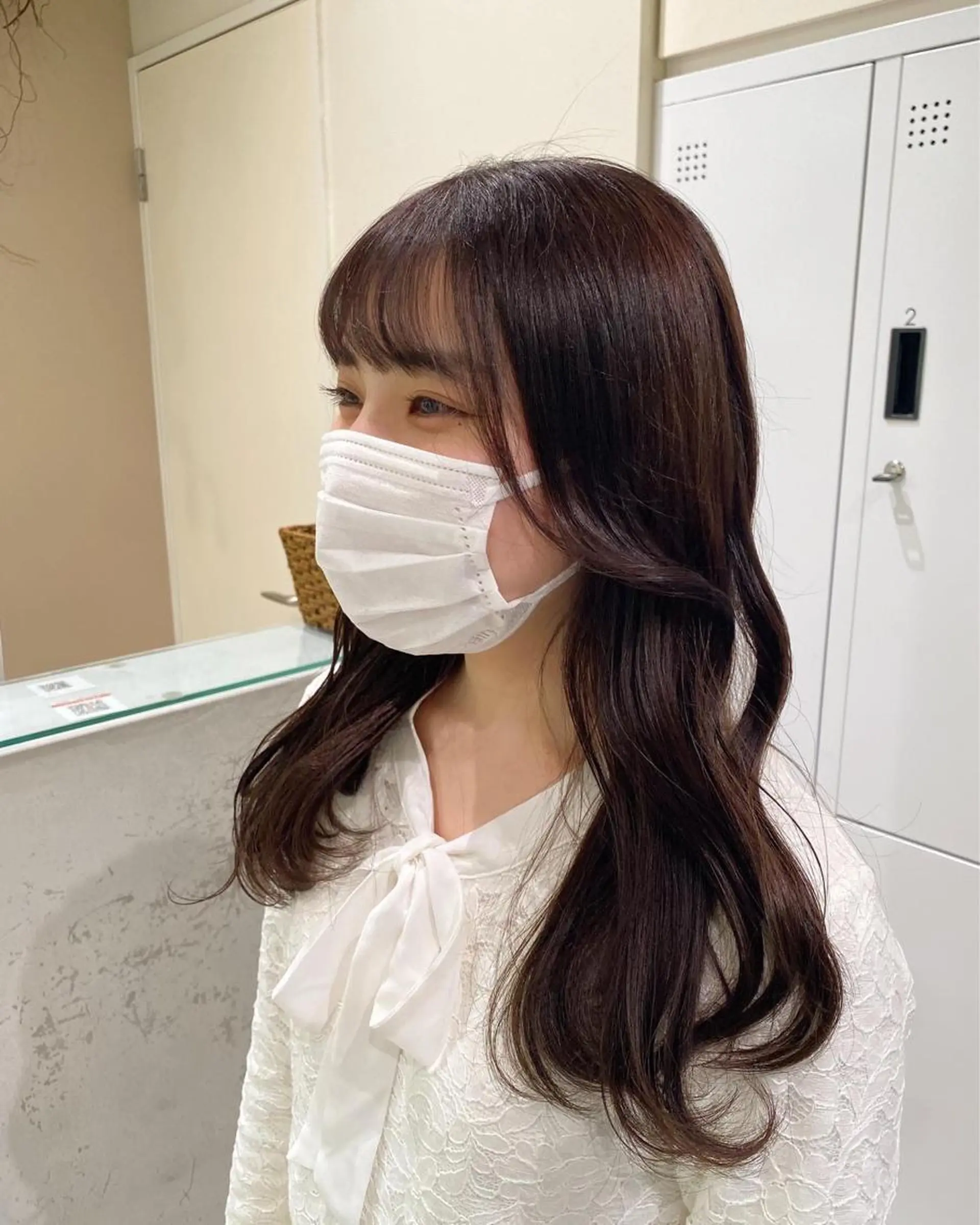 ロング カラー ブラウンカラー ピンクカラー ピンクブラウン 暖色カラー /ヘアアレンジ/花鈴のヘアスタイル