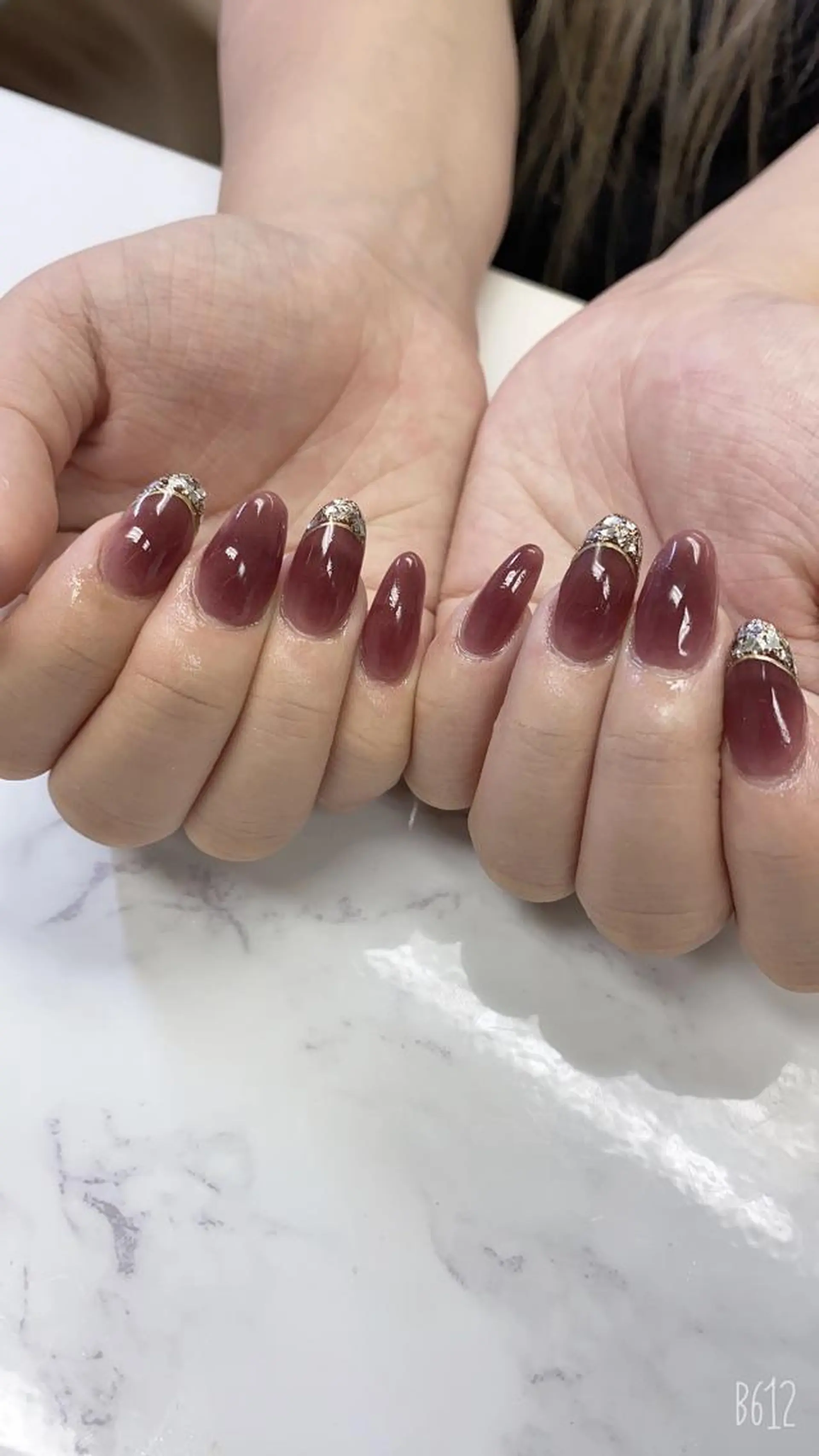 ミディアム ハンドネイル JNA認定講師🌸 RIEのネイルデザイン