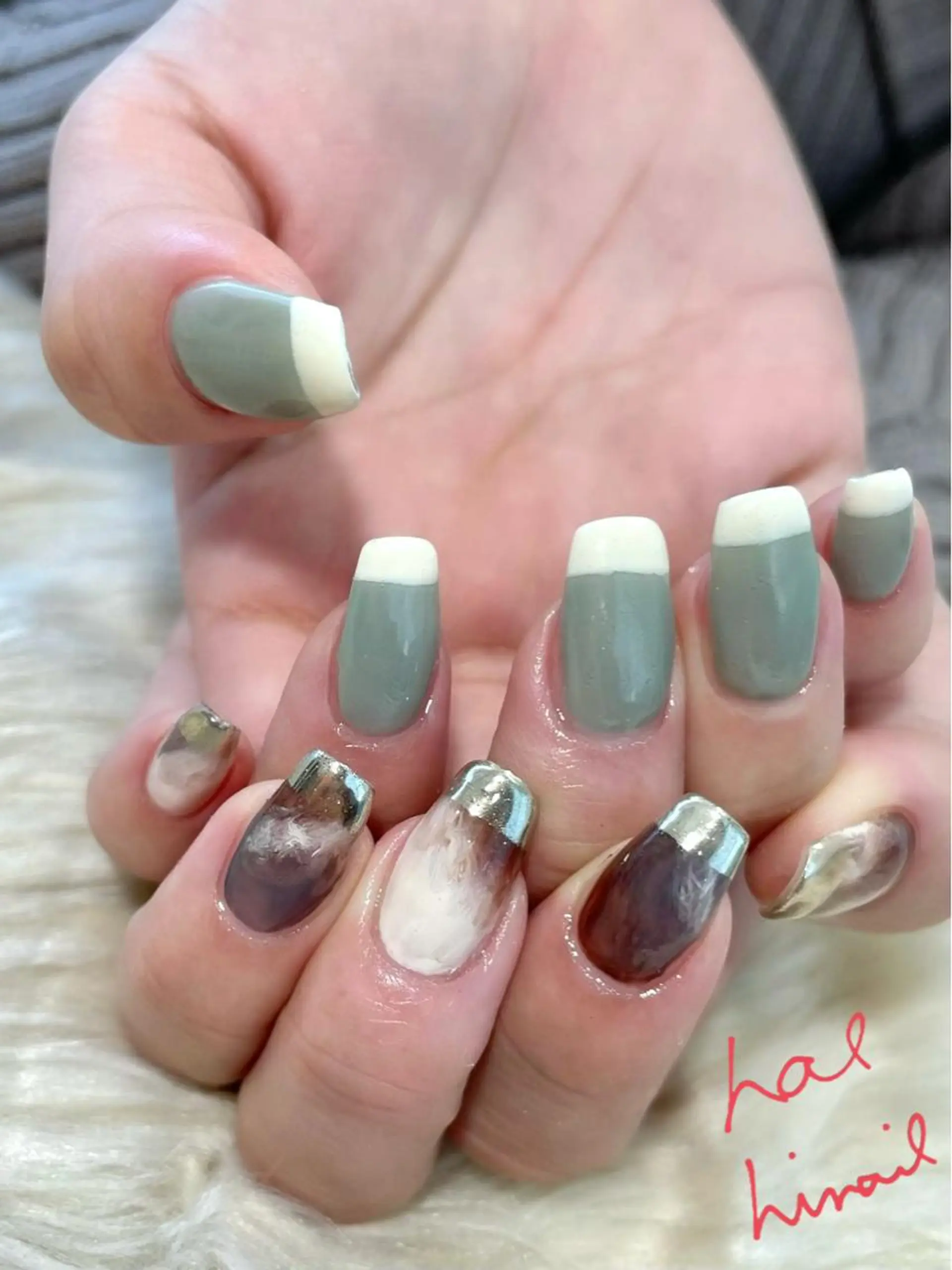 ネイル フレンチネイル ニュアンスネイル はるひな ねいるのネイルデザイン