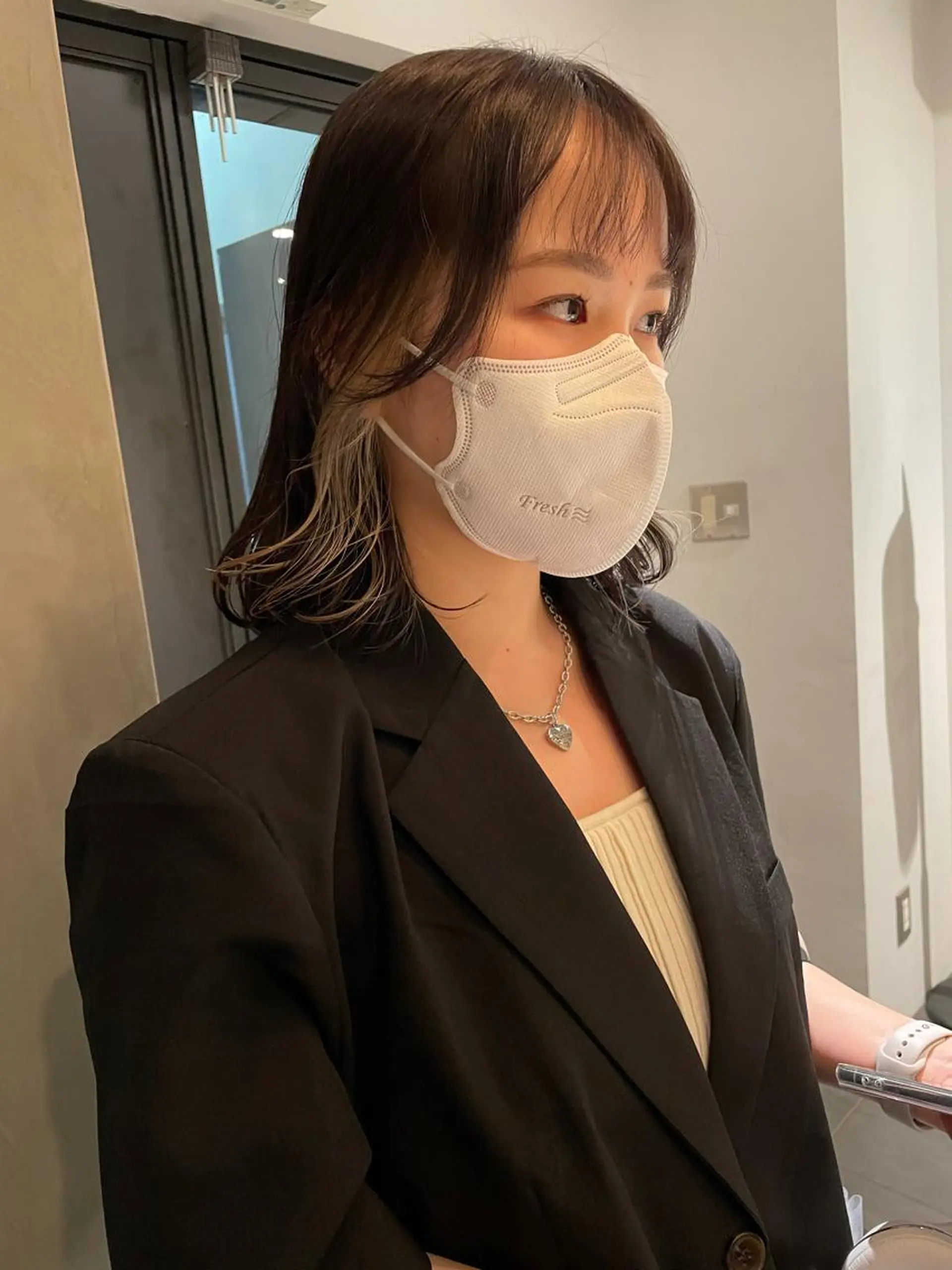 ミディアム カラー classic 新横浜所属・大人girly🛋️ 🤍yukakoのヘアスタイル