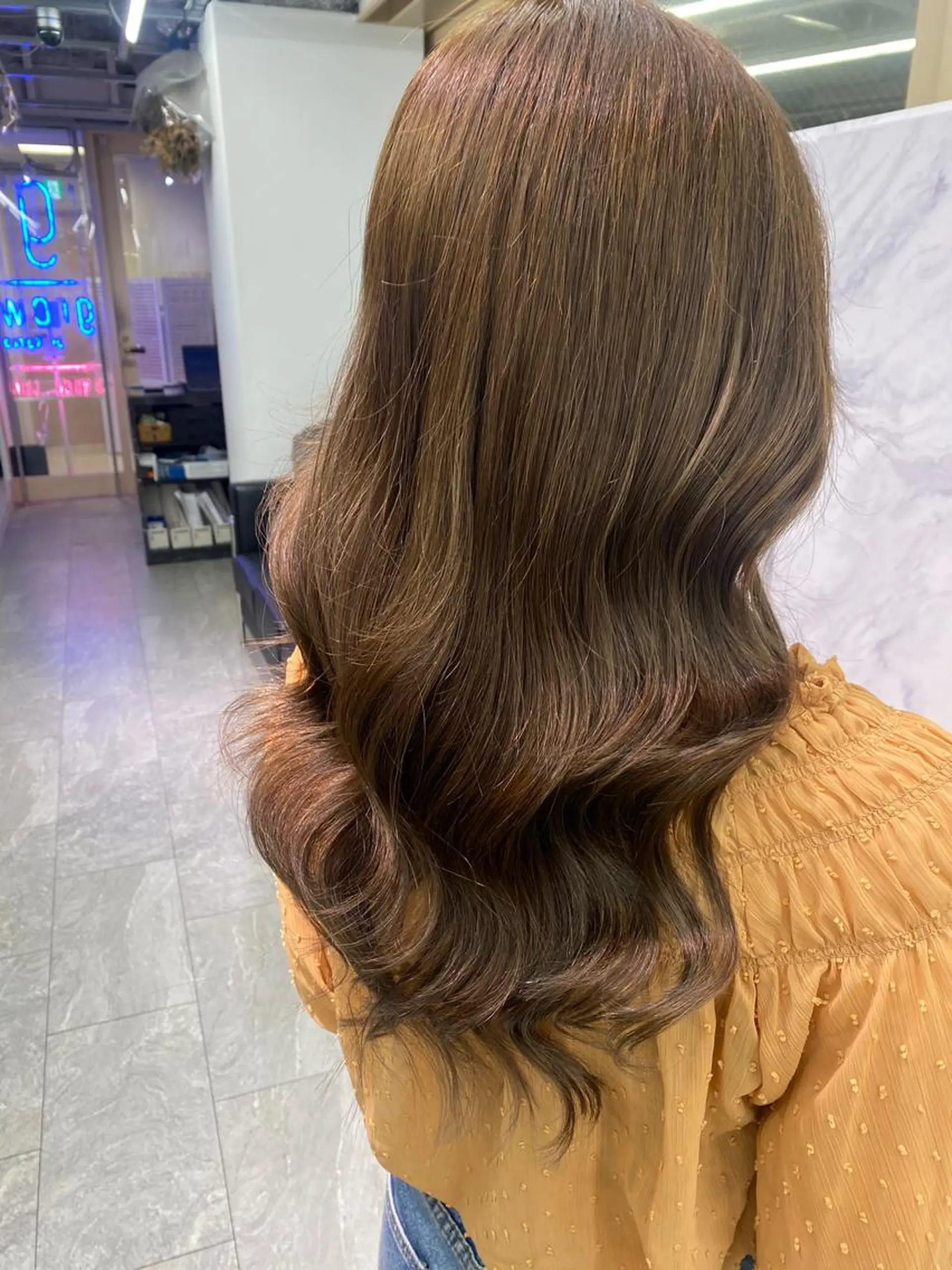 セミロング ヘアアレンジ プルエクステ/カラー ⭐️KIR̋Aのヘアスタイル