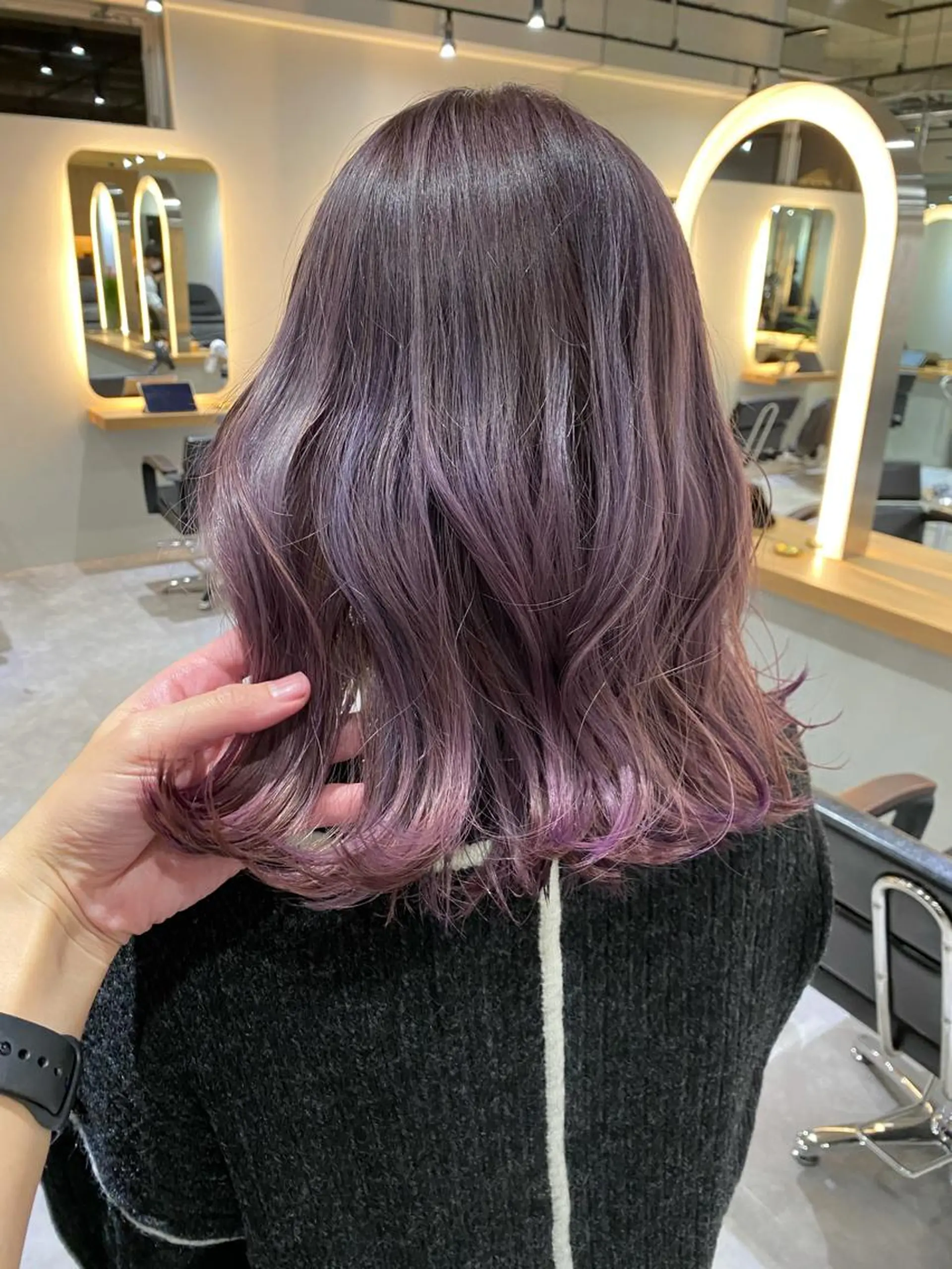 ミディアム ヘアカラー トリートメント レイヤーカット/ ブリーチカラー/雅人のヘアスタイル