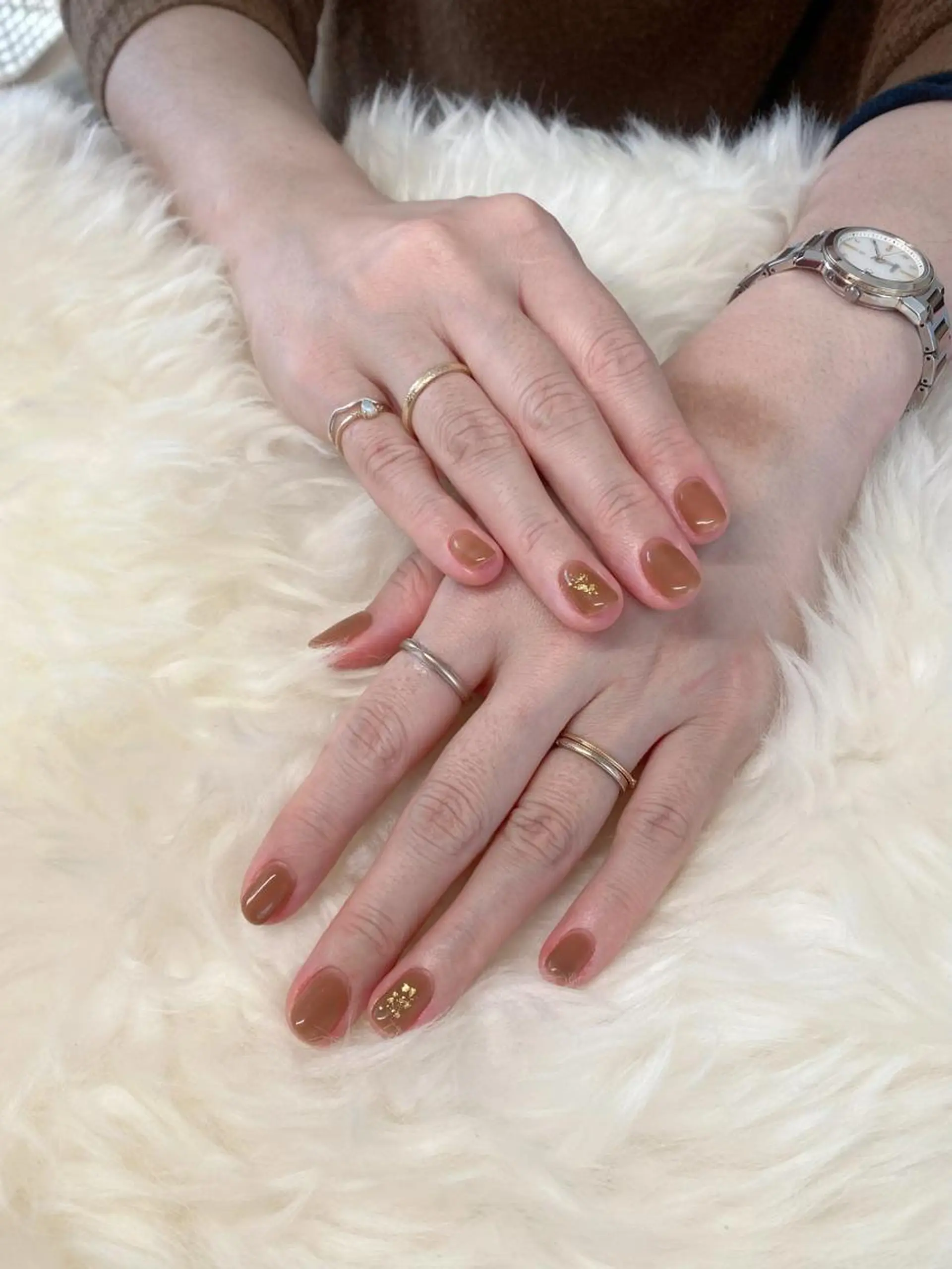 ショート ハンドネイル ハンドケア 💜MIYA nail川崎店のネイルデザイン