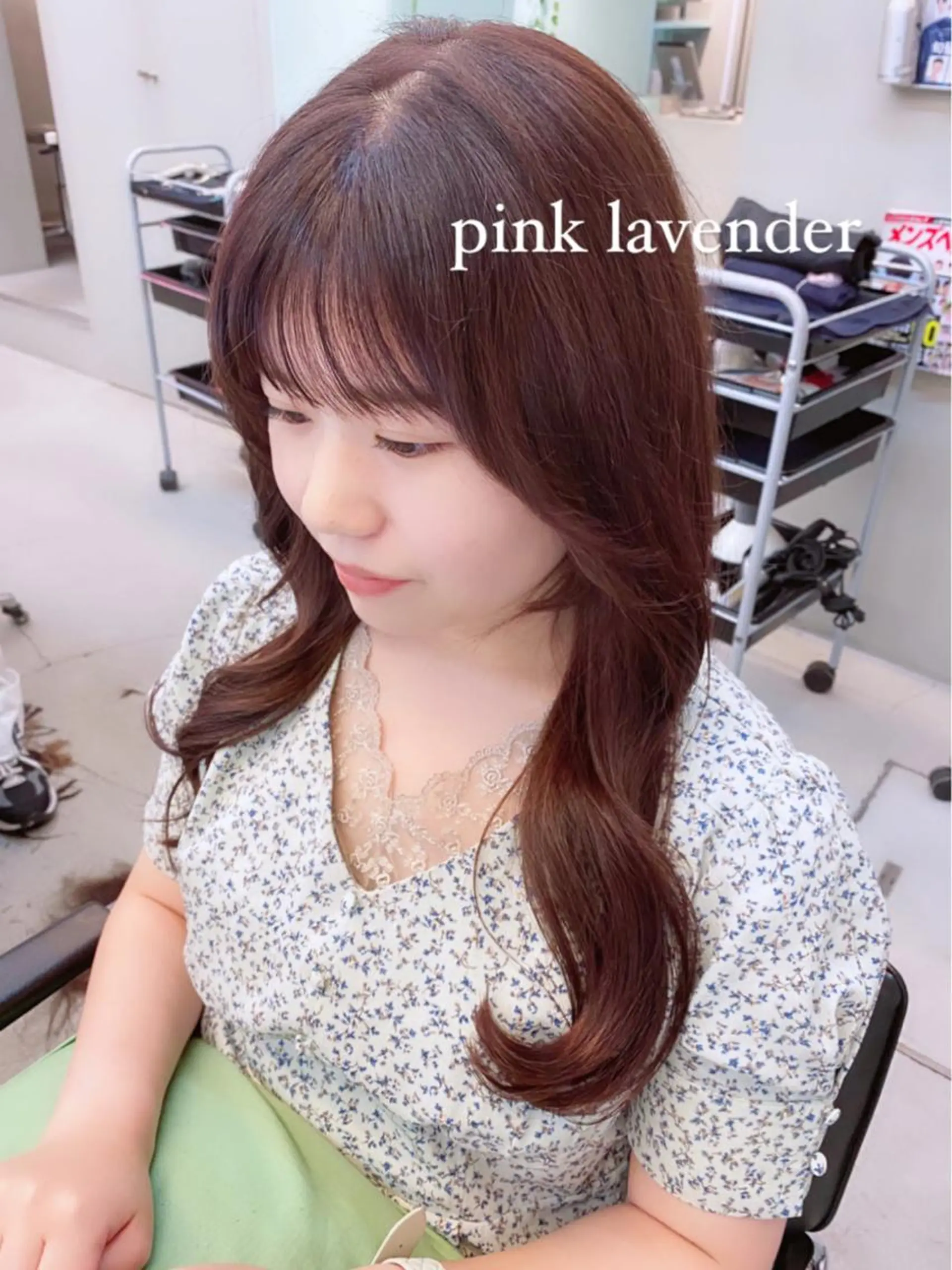 ロング カラー カット ヘアカラー トリートメント 岡野 静華のヘアスタイル