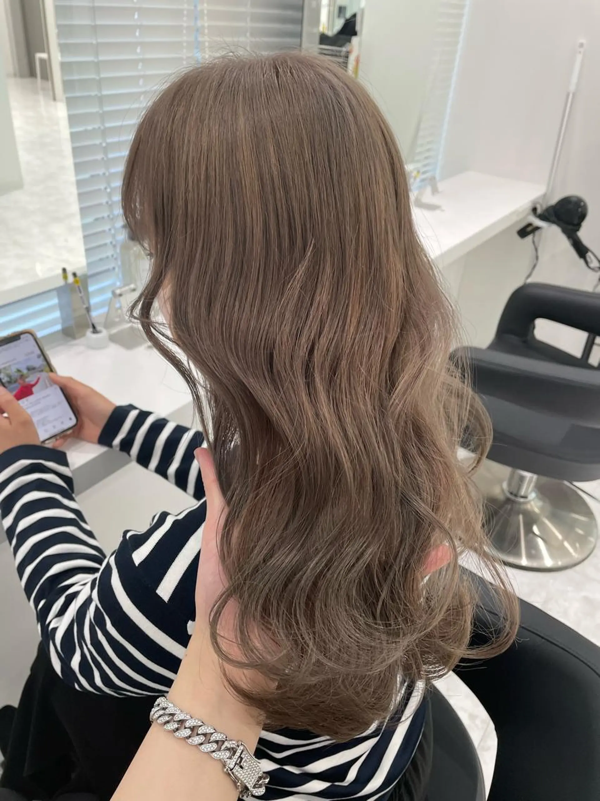 セミロング カラー ヘアアレンジ カット ヘアカラー 髪質改善/ハイトーン /新宿/Takutoのヘアスタイル