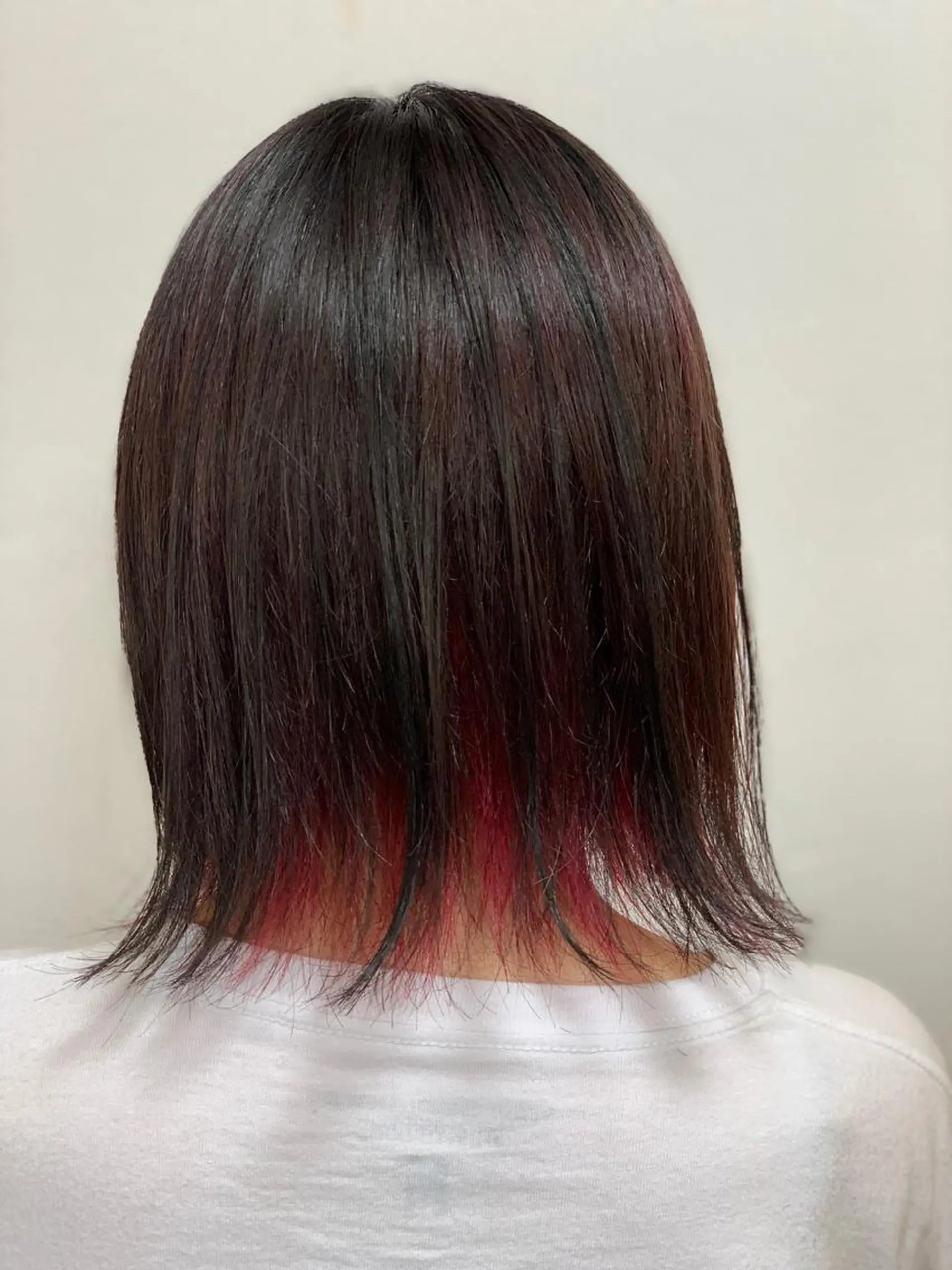 ミディアム カラー インナーカラー 髪質改善/縮毛矯正 /ブリーチ矯正/岡部のヘアスタイル