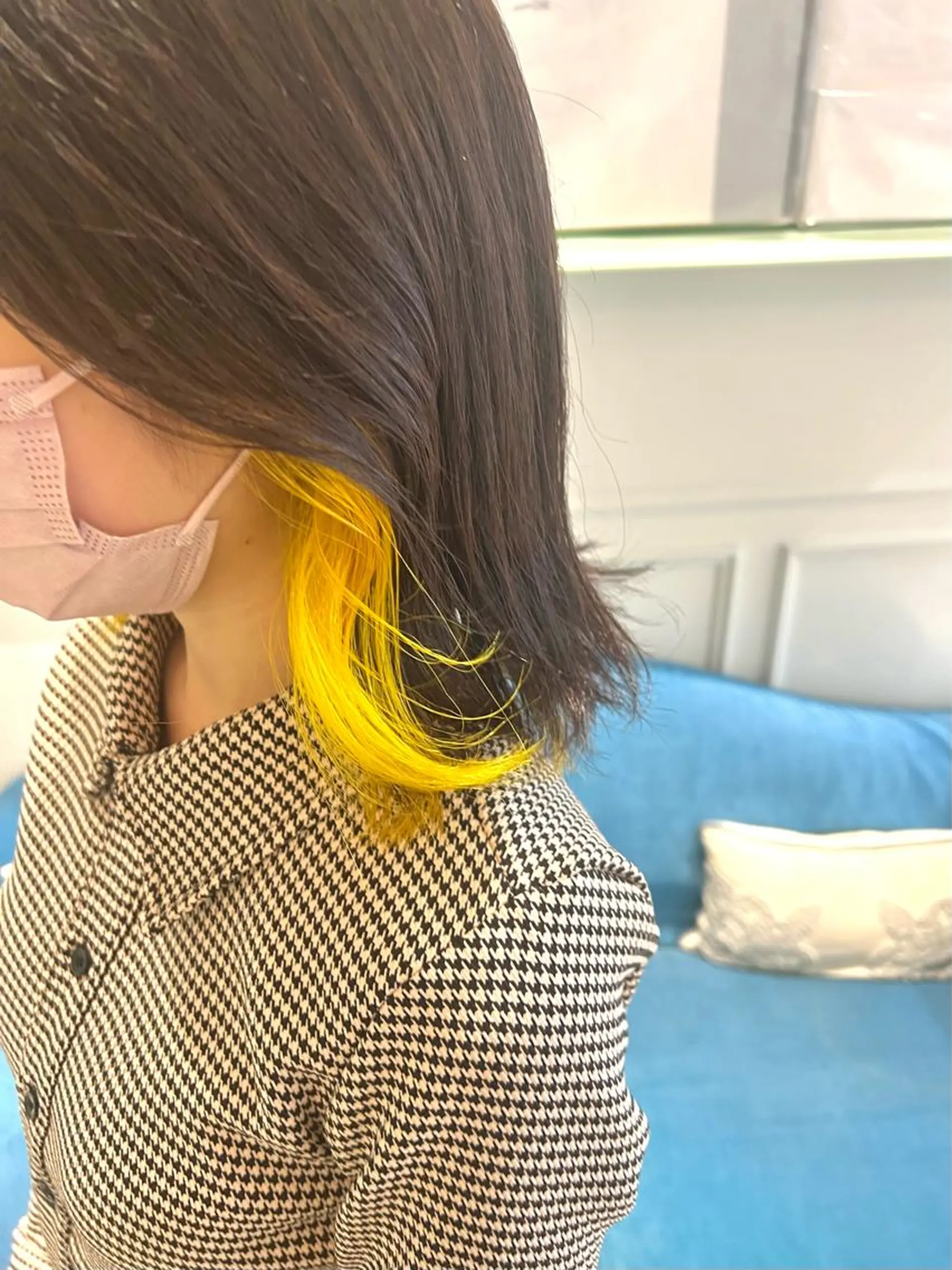 ショート カラー ヘアアレンジ ヘアカラー トリートメント ヘッドスパ ヘアセット 🌈インナーカラー ‘ショウマ’🌈のヘアスタイル