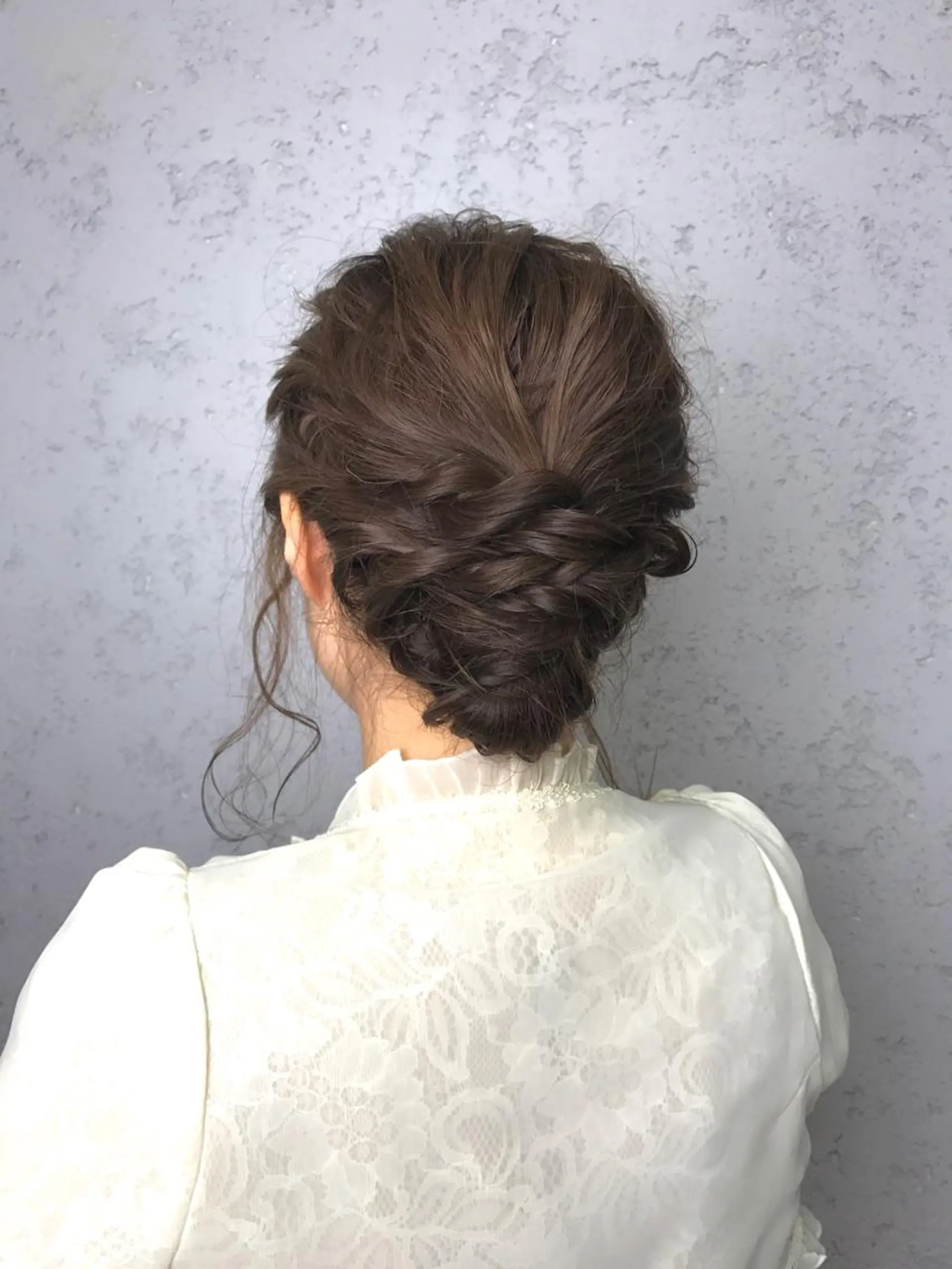 セミロング カラー ヘアアレンジ 韓国ヘア✨グレージュ カラーasamiのヘアスタイル