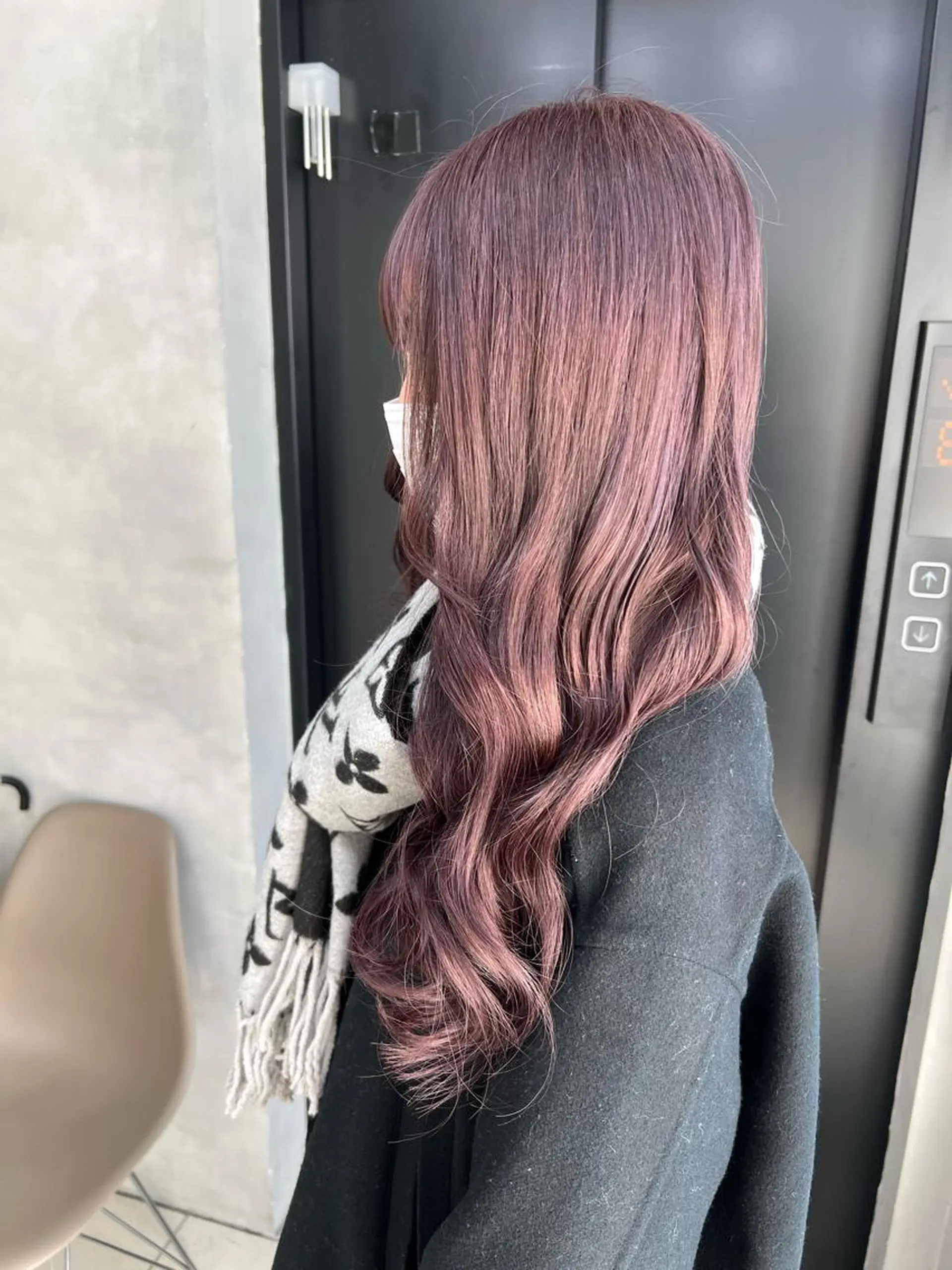 ロング カラー ヘアアレンジ シールエクステ アディクシーカラー アッシュ バレイヤージュ ベージュカラー カット エクステ ar+ ❤︎ maiのヘアスタイル