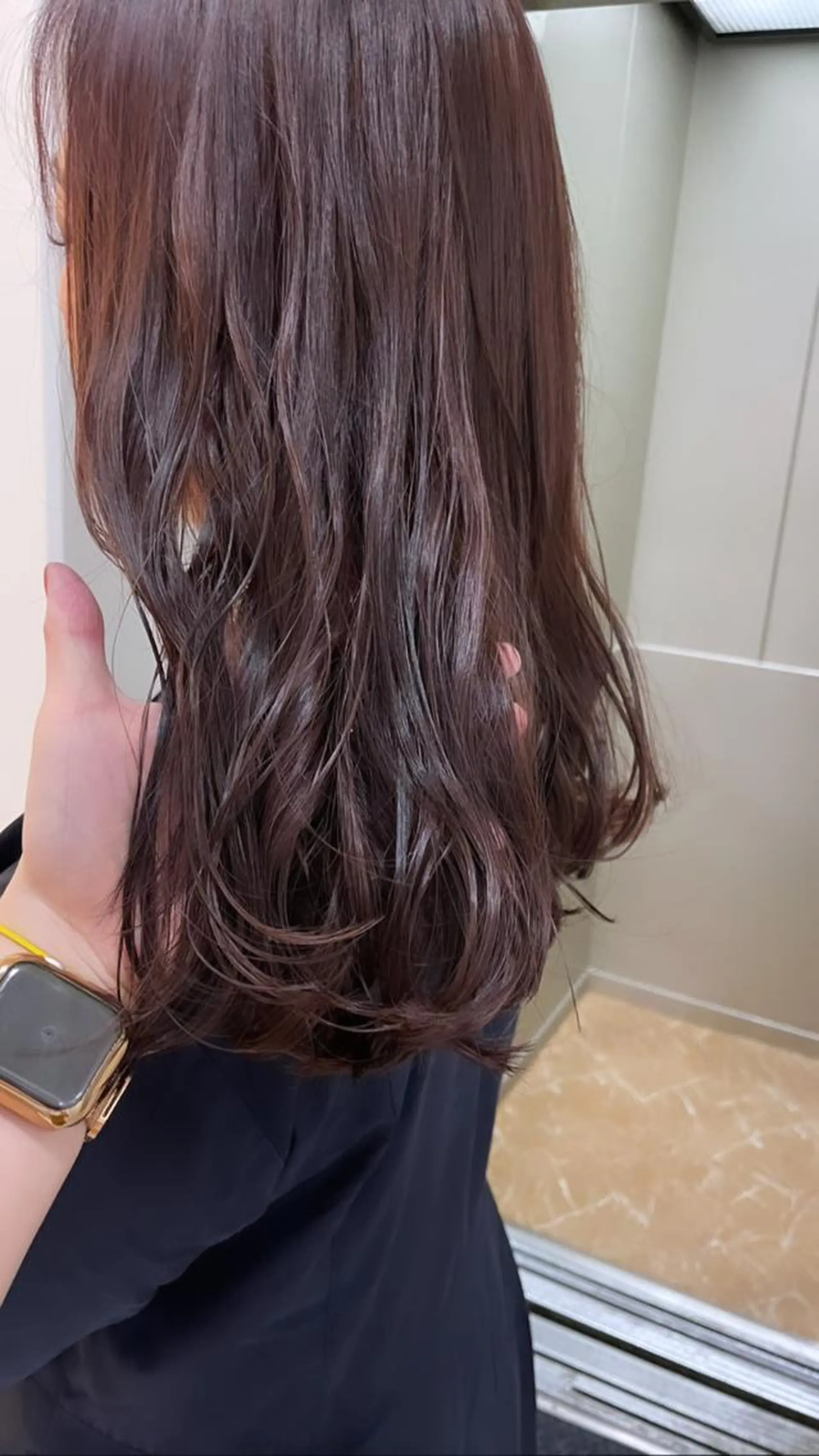 セミロング パープルカラー カット ヘアカラー トリートメント 東京の技術を 京都で✂︎🕊️💖のヘアスタイル