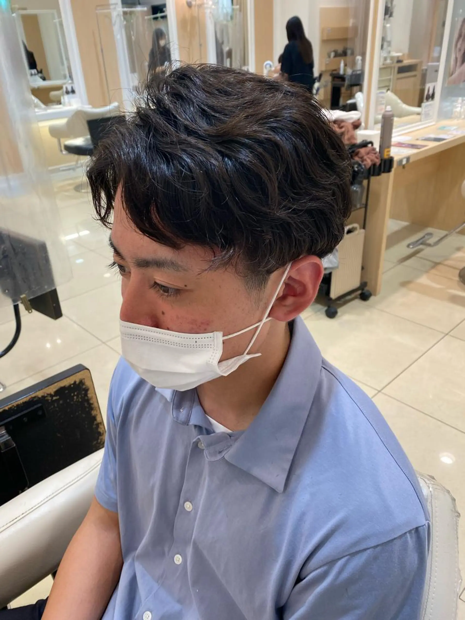 ショート メンズ カット パーマ メンズ特化型美容師 栗山勇人のヘアスタイル