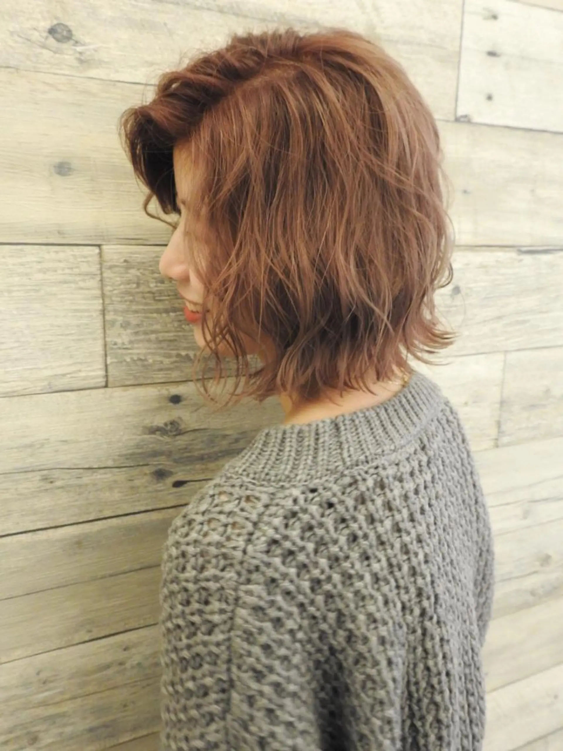 ショート ピンクラベンダー ヘアカラー トリートメント slow所属・名取 純平のヘアスタイル