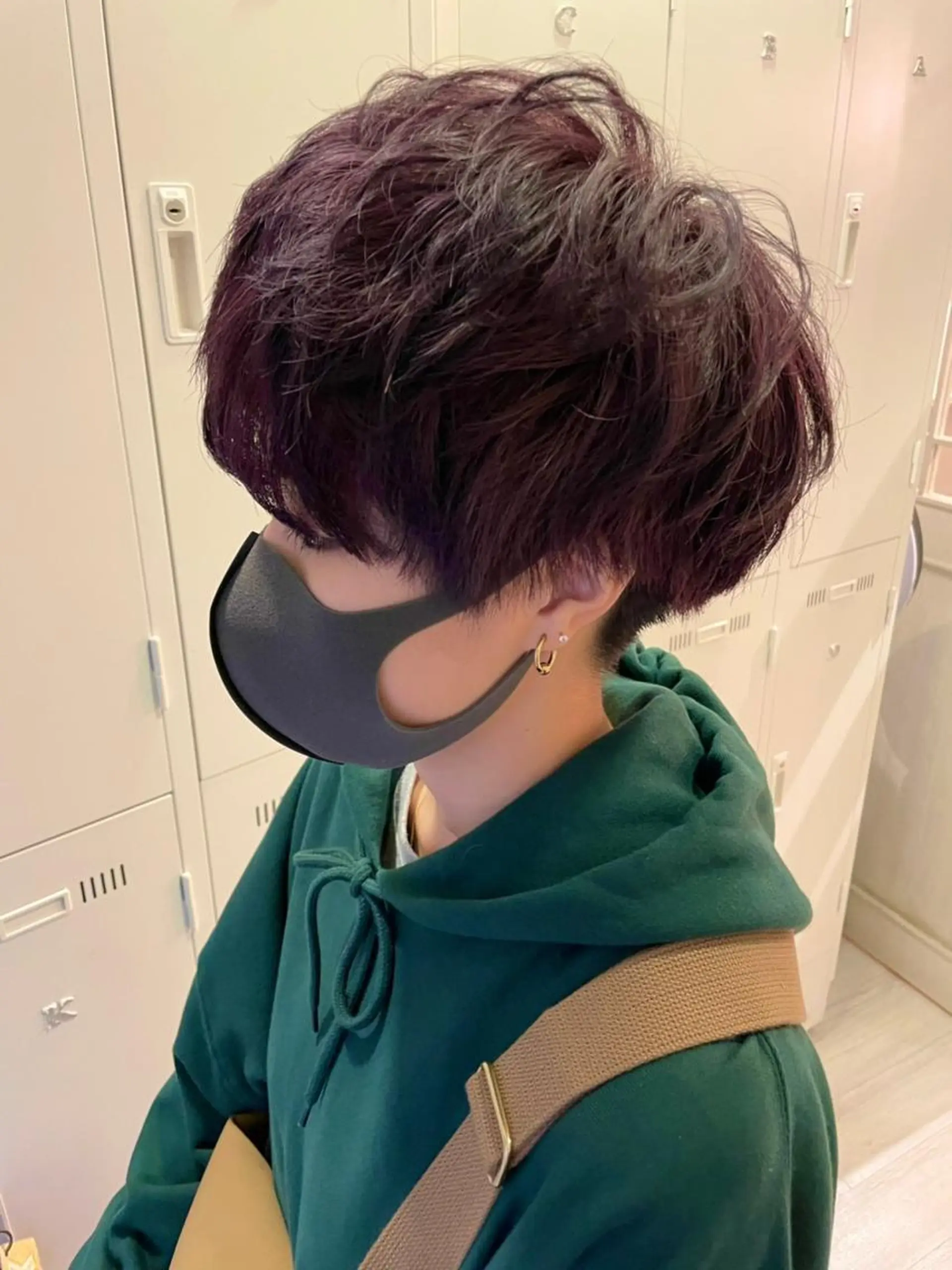 ショート カラー アディクシーカラー アクアカラー アッシュ バレイヤージュ ミストバング N° uairo 川崎店【ユアイロ】のヘアスタイル