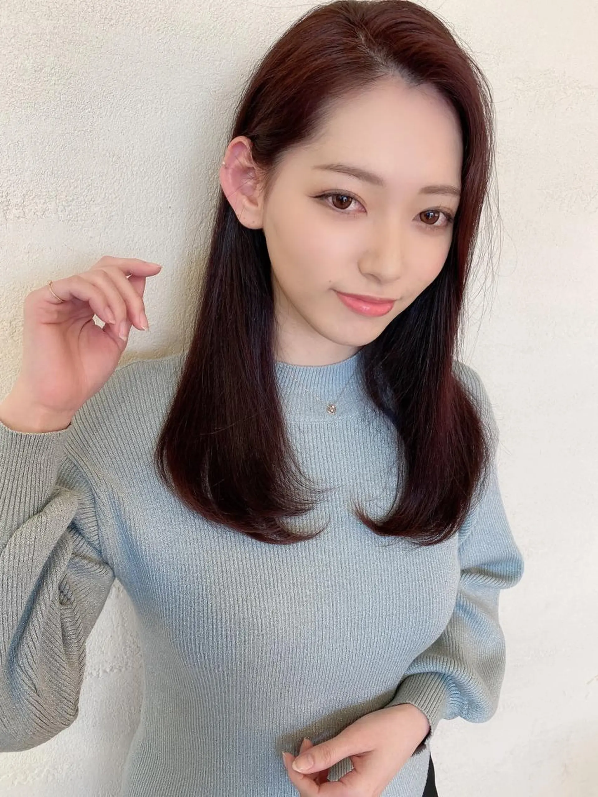 セミロング カラー パーマ バレイヤージュ ブリーチ ケアブリーチ ダブルカラー ハイライトカラー カット ヘアカラー 縮毛矯正 トリートメント 新宿✨顔周りカット 韓国ヘア/坂本亜裟海のヘアスタイル