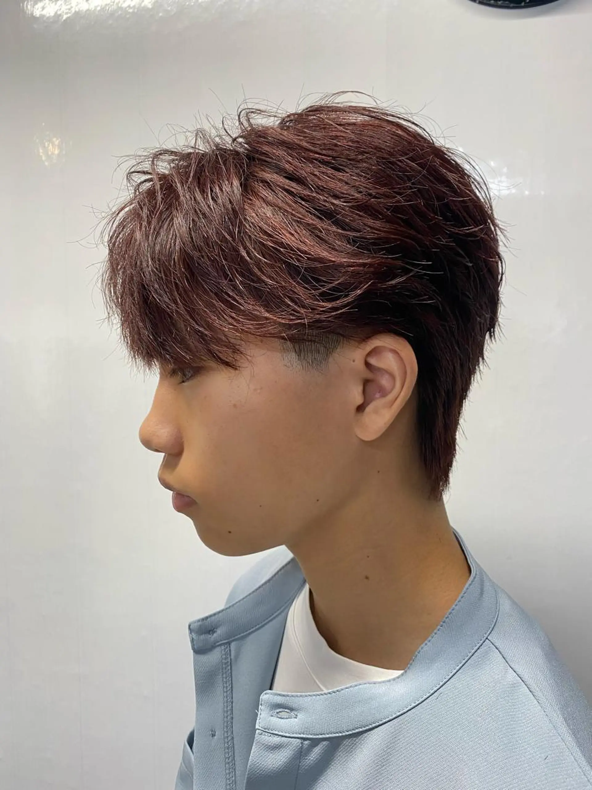 ショート ピンクブラウン カット ヘアカラー 🔥メンズ特化🔥 佐藤桂崇のヘアスタイル