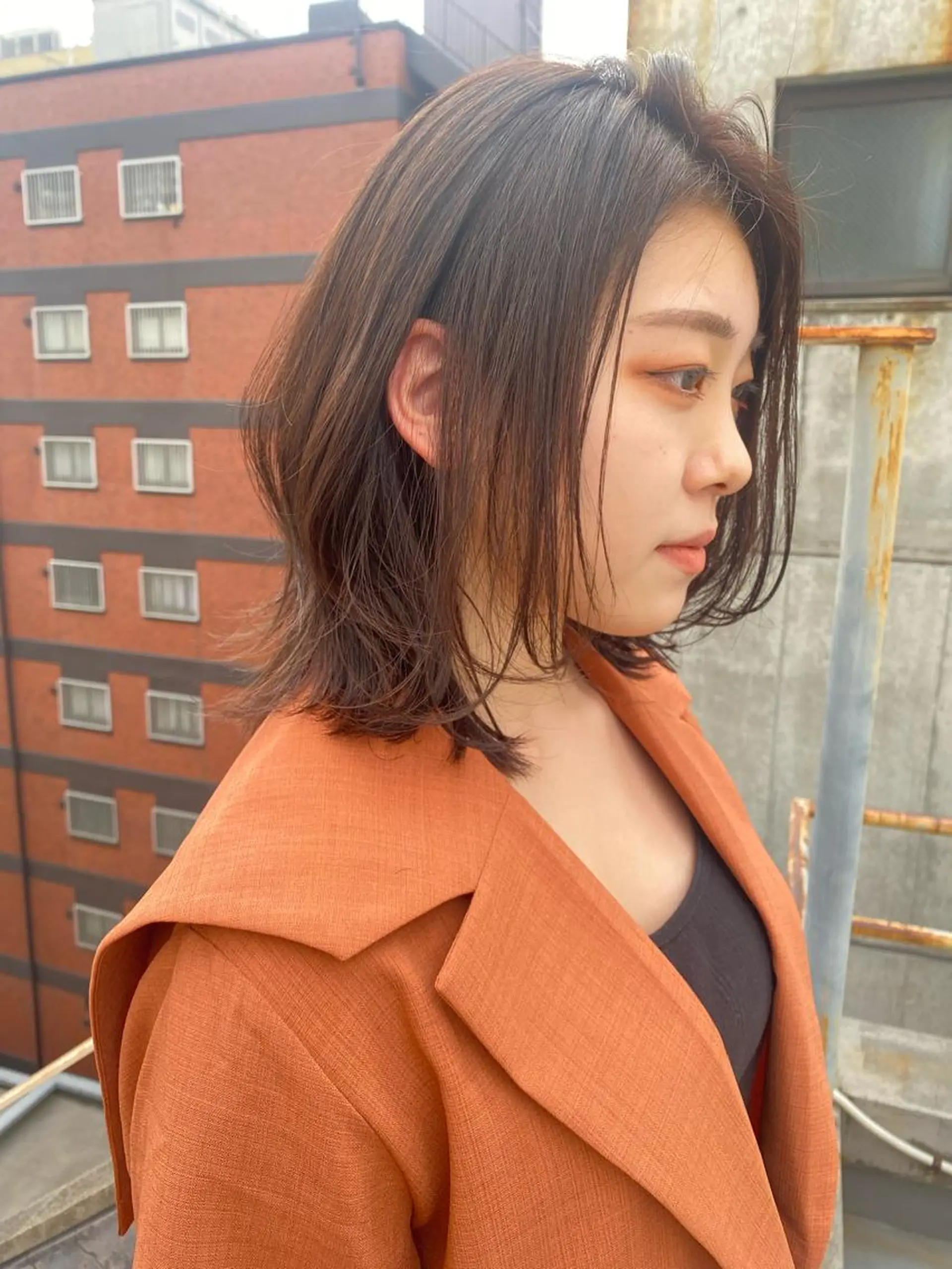 セミロング 西尾 隆介のヘアスタイル
