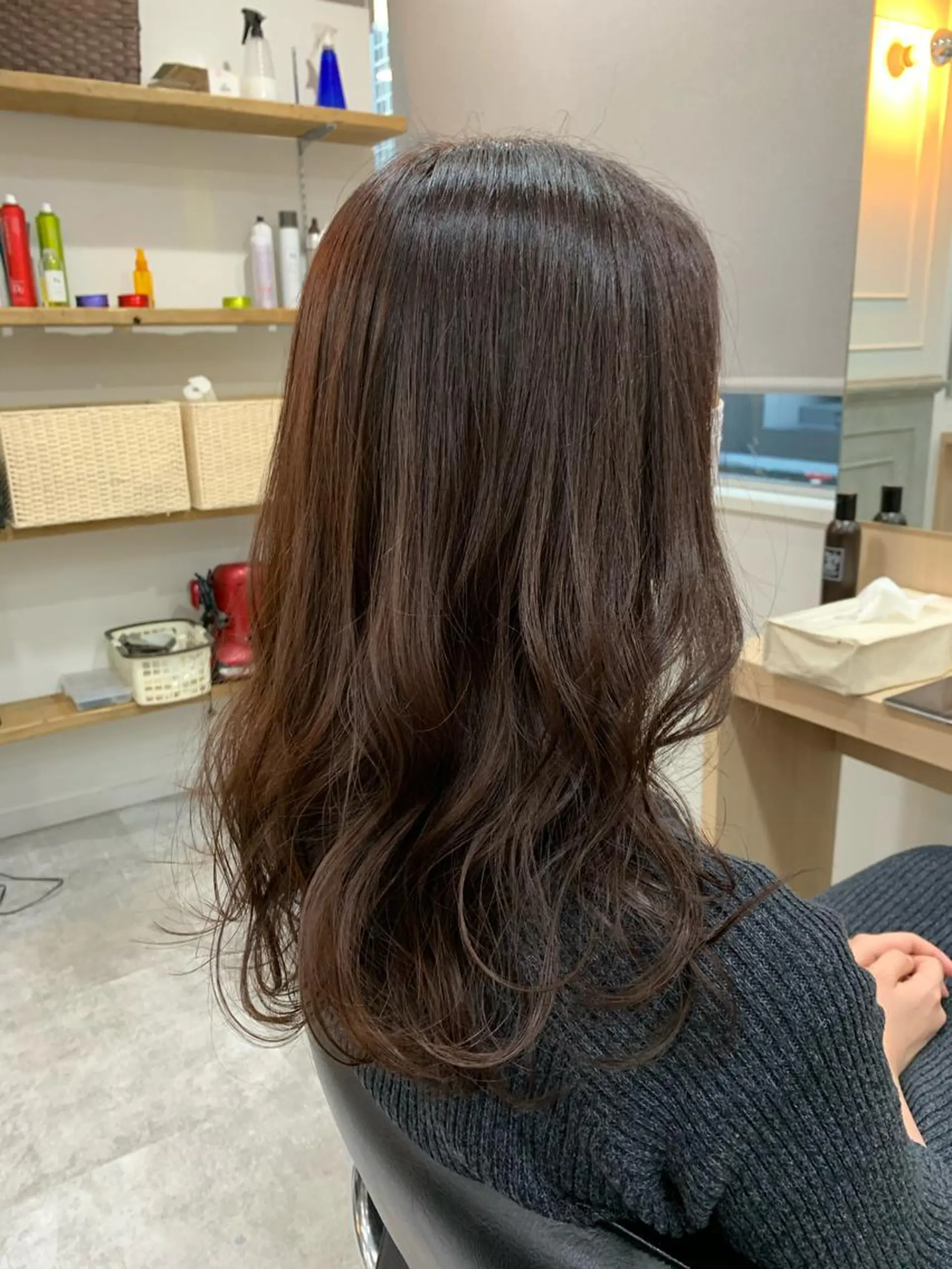ロング カラー ヘアアレンジ カット ヘアカラー トリートメント 髪質改善🩵艶髪 ストレート🩵山口のヘアスタイル