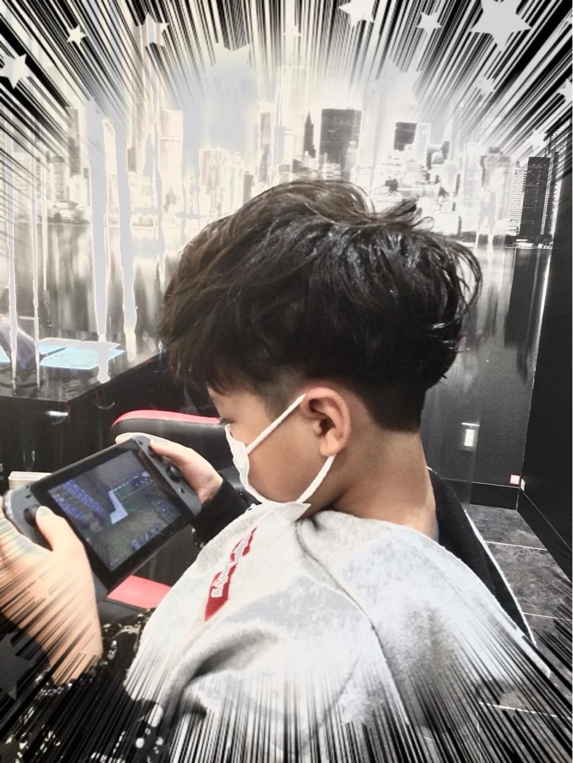 ショート パーマ メンズ キッズ Annon プライベートサロンのヘアスタイル