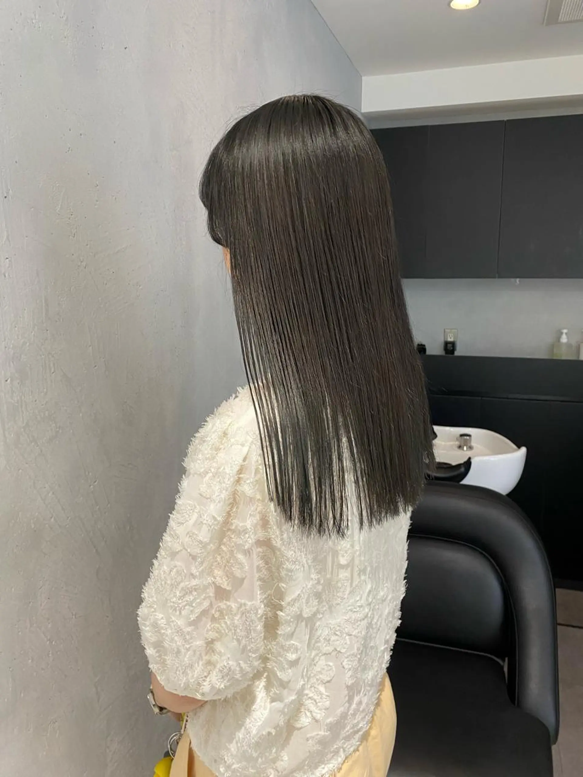 セミロング カラー パーマ ヘアアレンジ 髪質改善水素TR× レイヤーカット/熊澤のヘアスタイル